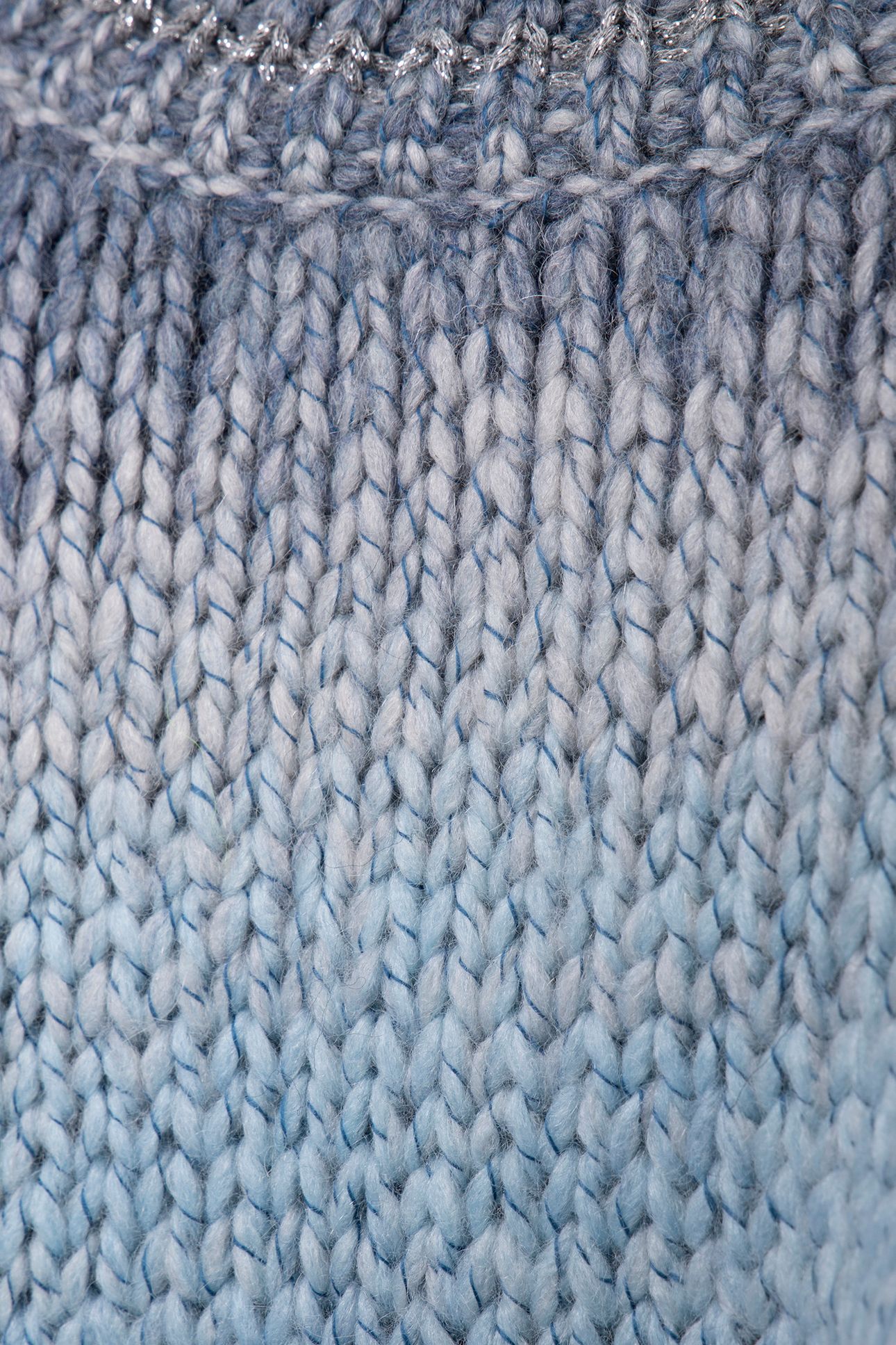 FITTED SPACE DYE PULLOVER SAPPHIRE BLUE 4