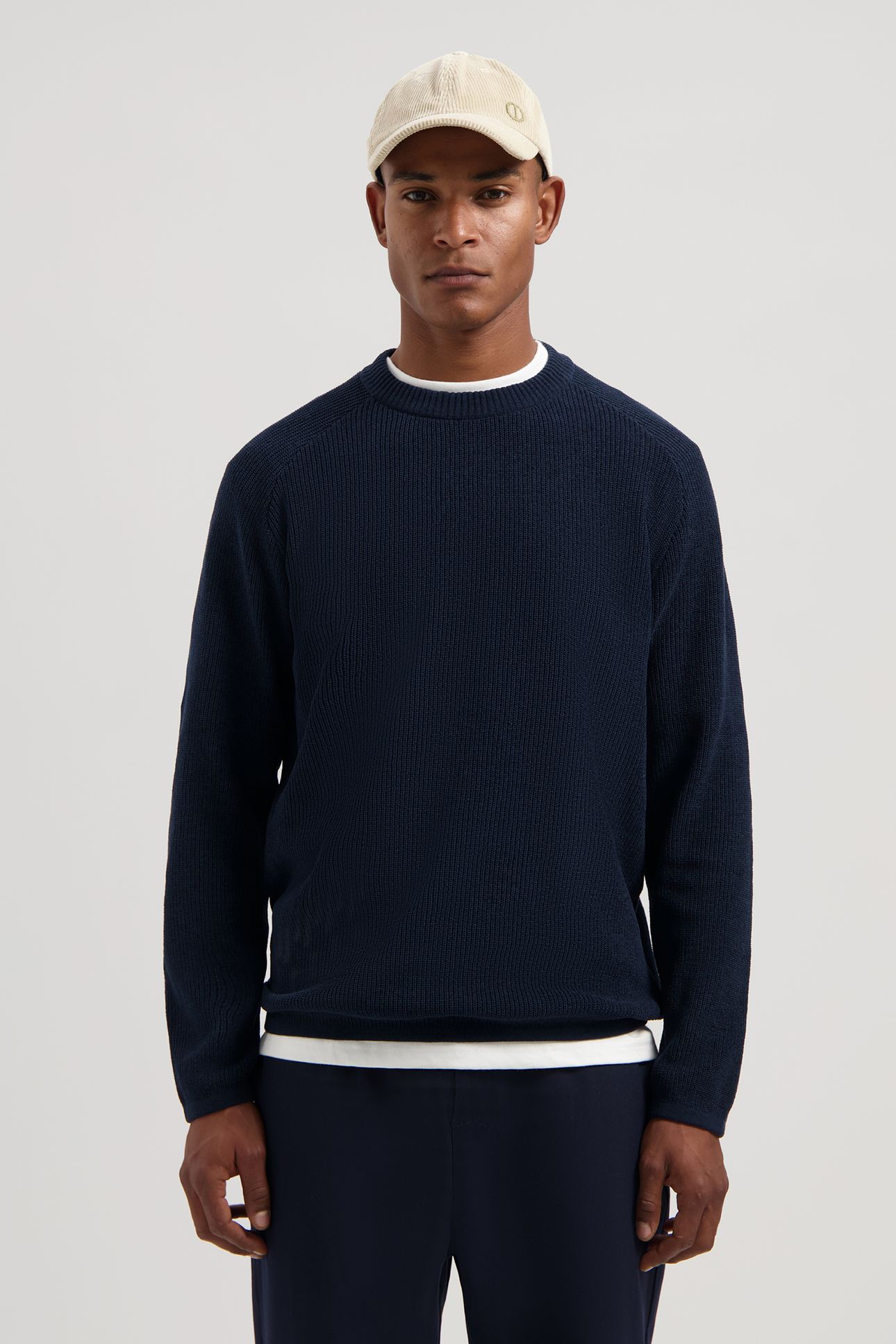 DS-CHENILLE CREWNECK DK. NAVY 1