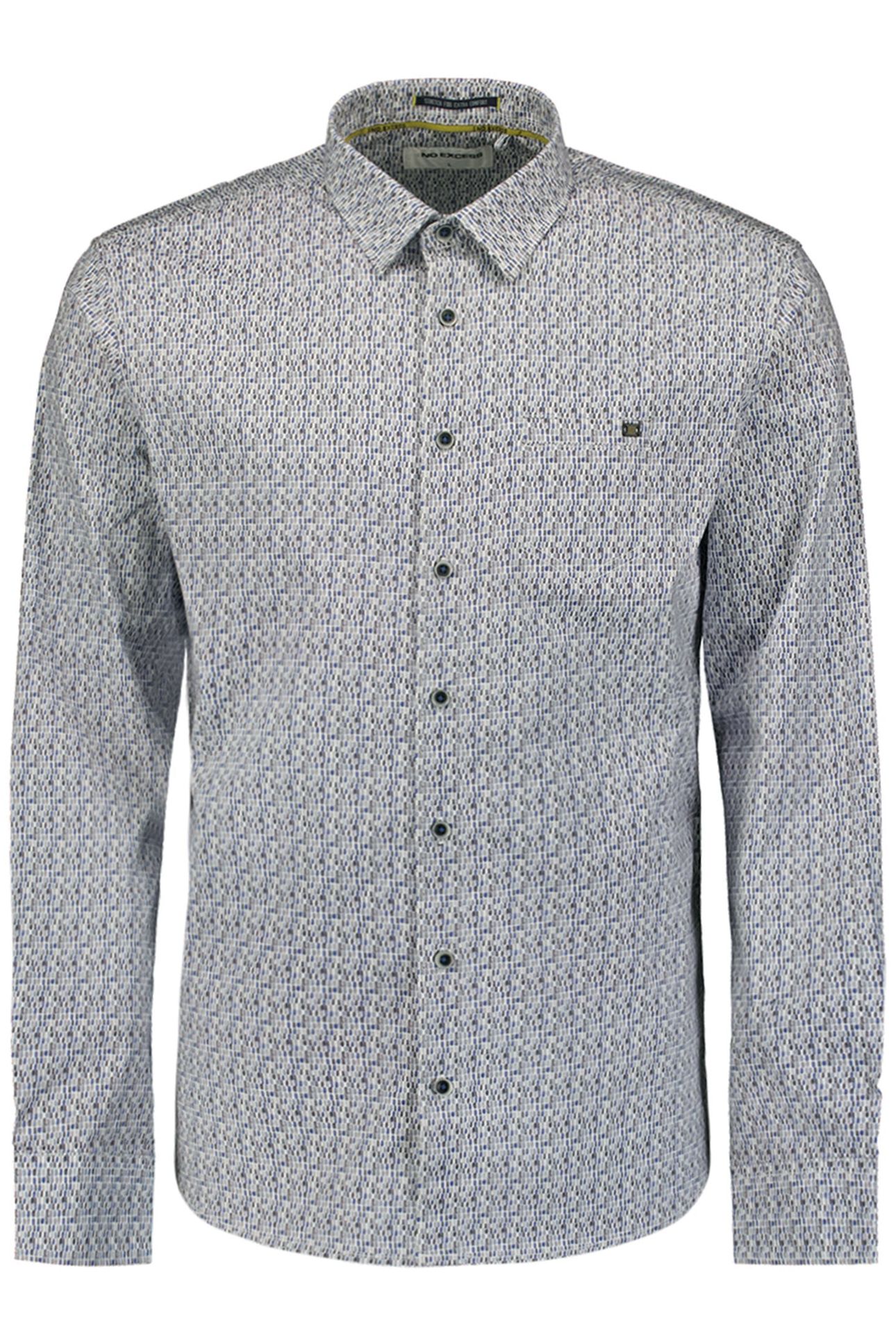 SHIRT STRETCH ALLOVER PRINTED OFFWHITE 4