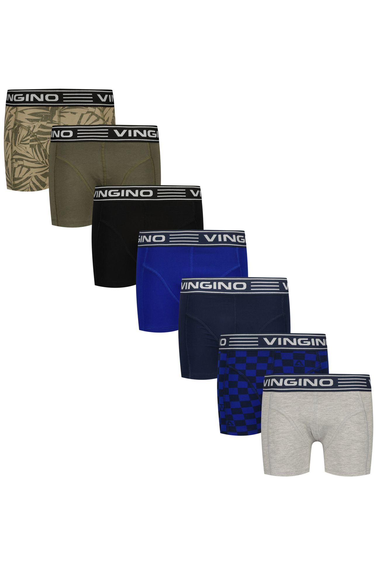 BOYS WO25 7-PACK UNDERWEAR & SLEEPWEAR BLACK 1