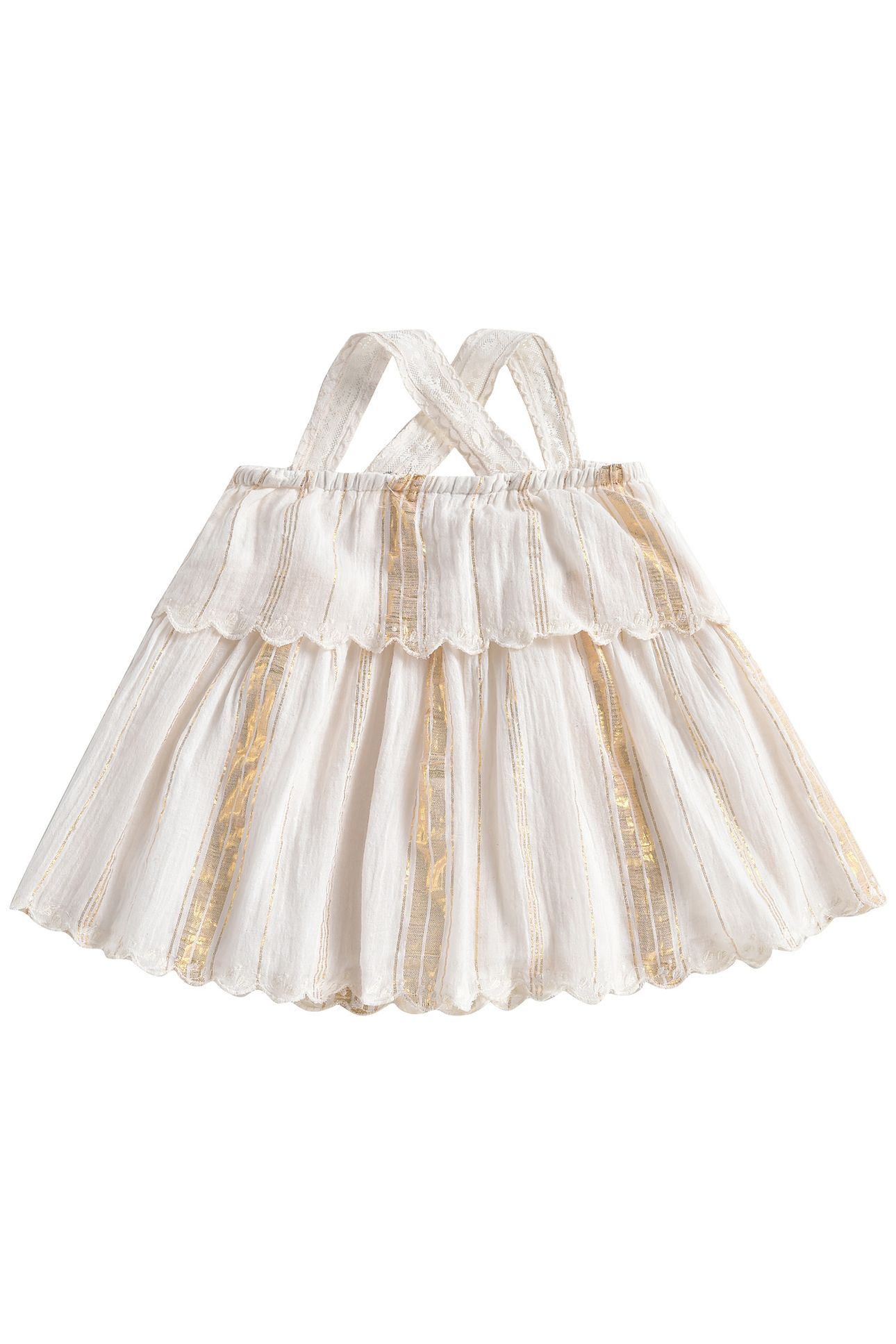 TOP RIHA WHITE & GOLD STRIPES 3