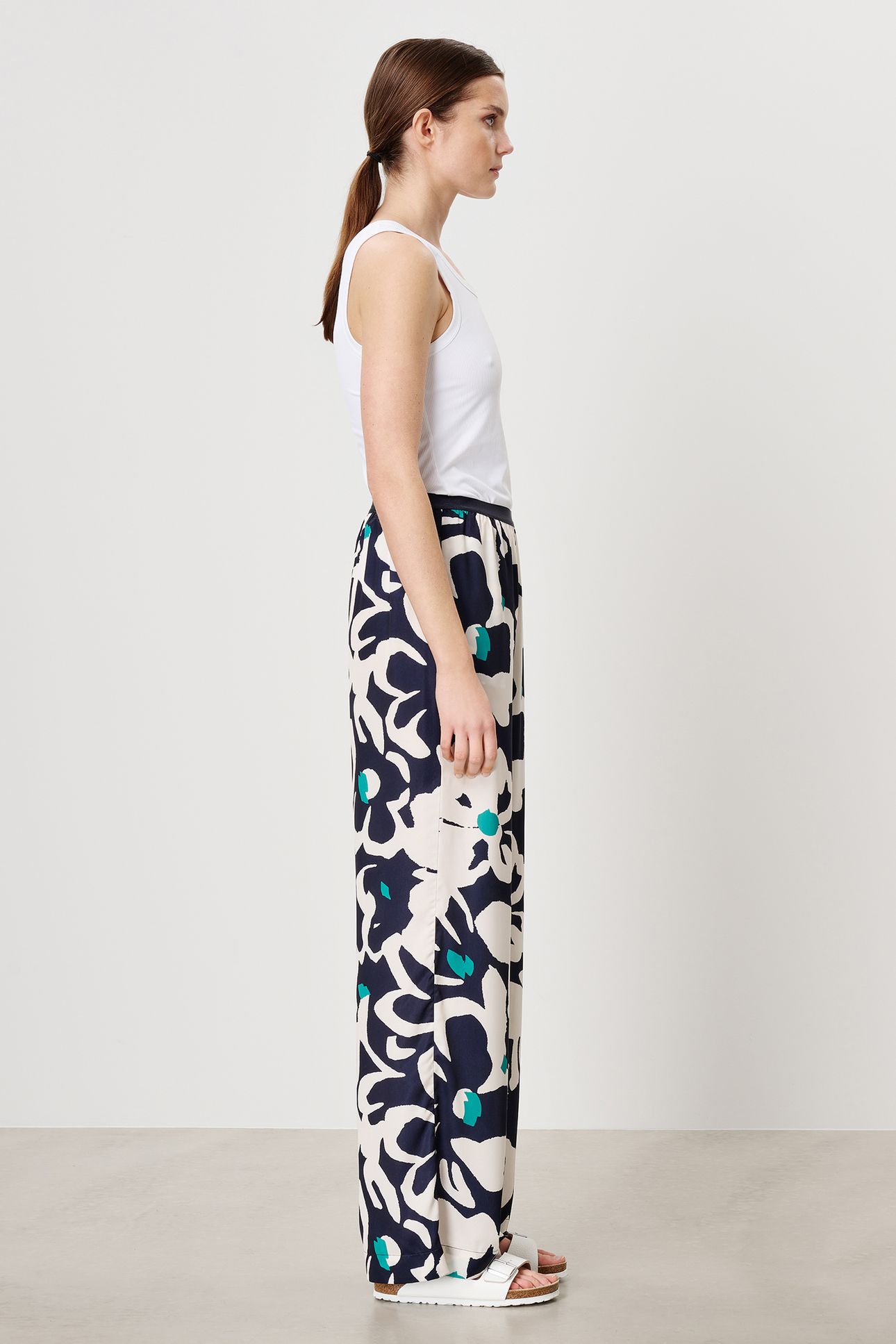 PRINTED EVAN PANTS INK BLUE 3