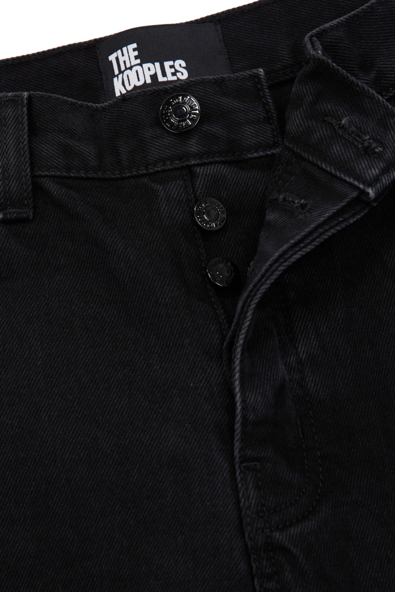 BLACK WASHED STRAIGHT JEANS 4