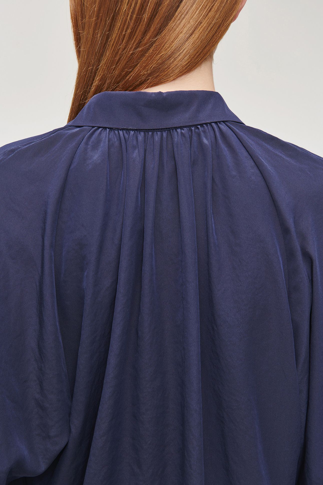 TECHNOSILK OVERSIZED BLOUSE INK BLUE 4