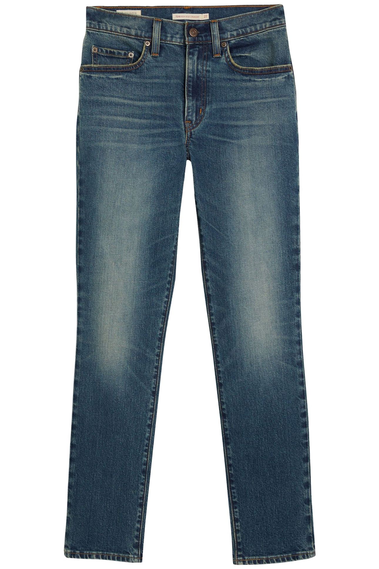 724™ HIGH RISE STRAIGHT JEANS DARK INDIGO 4