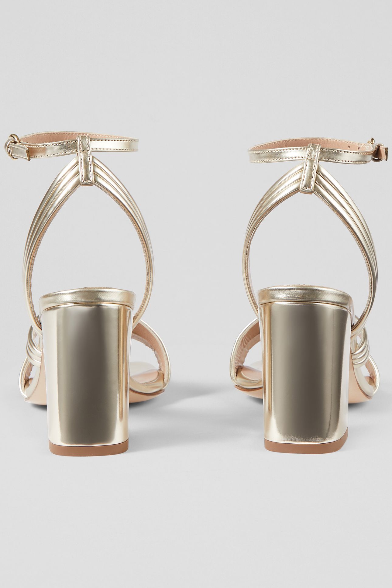 FS EDITA STRAP BLOCK HEEL PALE GOLD 4