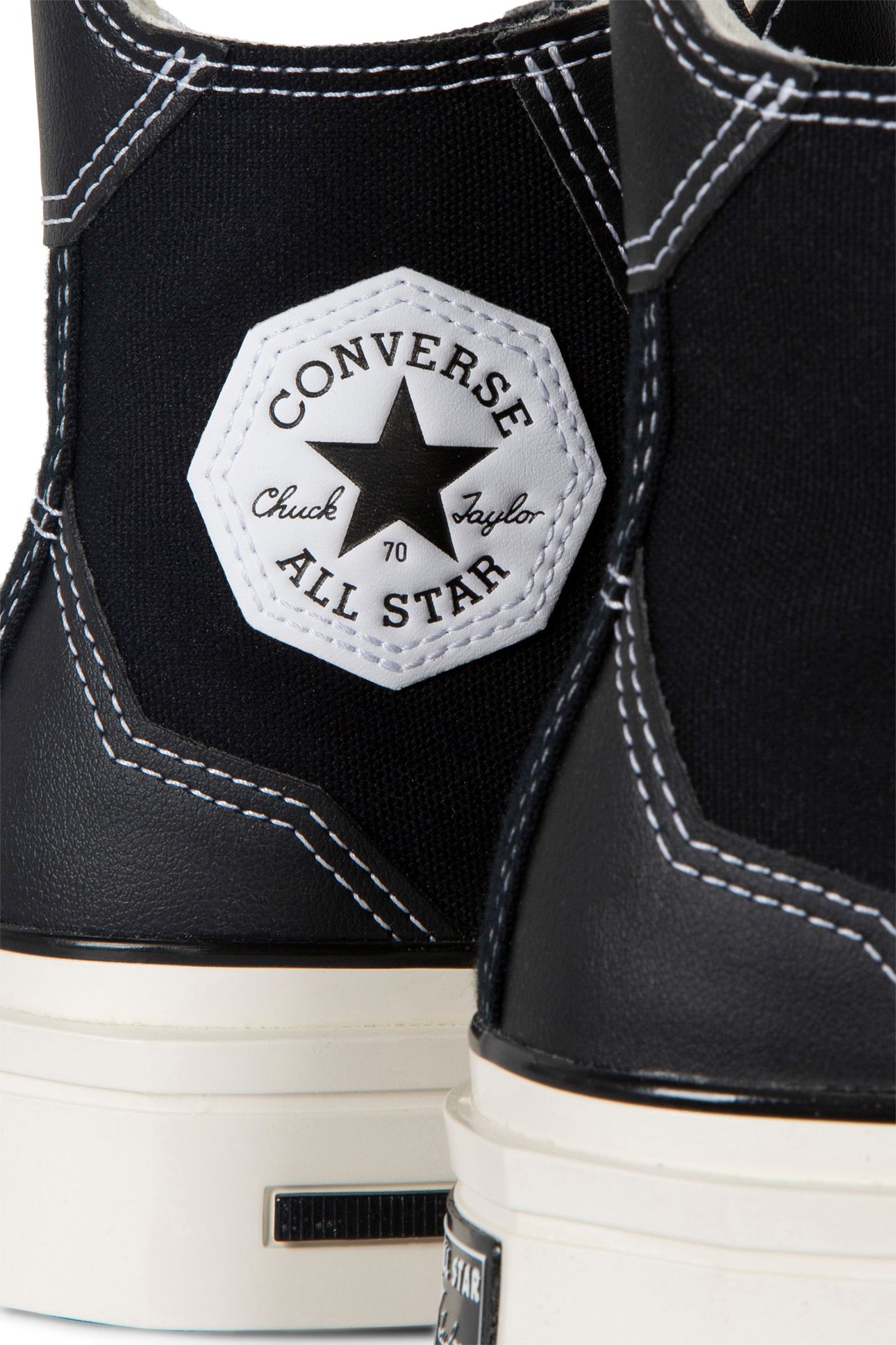 UNISEX CHUCK 70 DE LUXE SQUARED BLACK/BLACK/EGRET 4