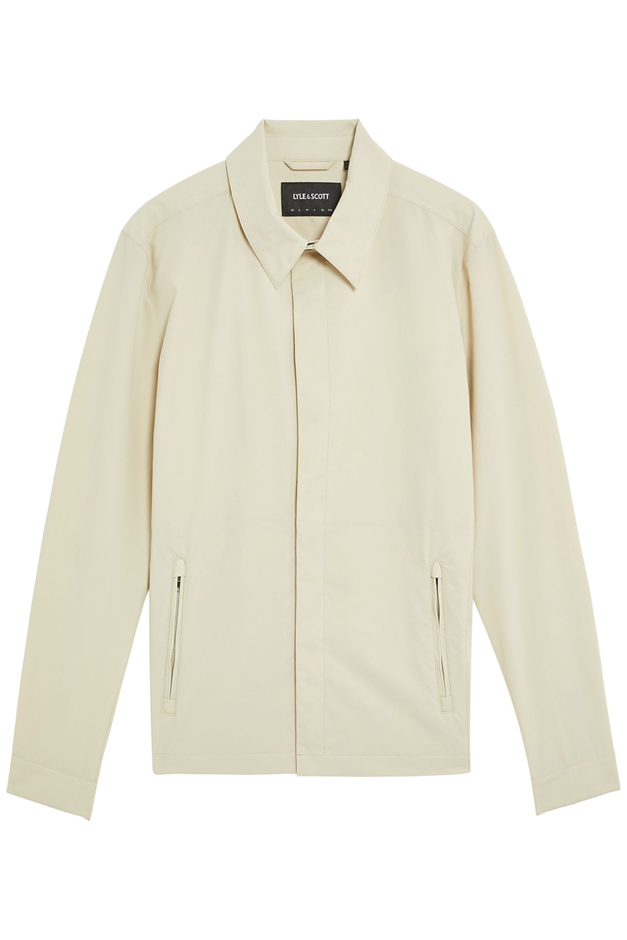 ZIP THROUGH NYLON OVERSHIRT GREY TAUPE 4