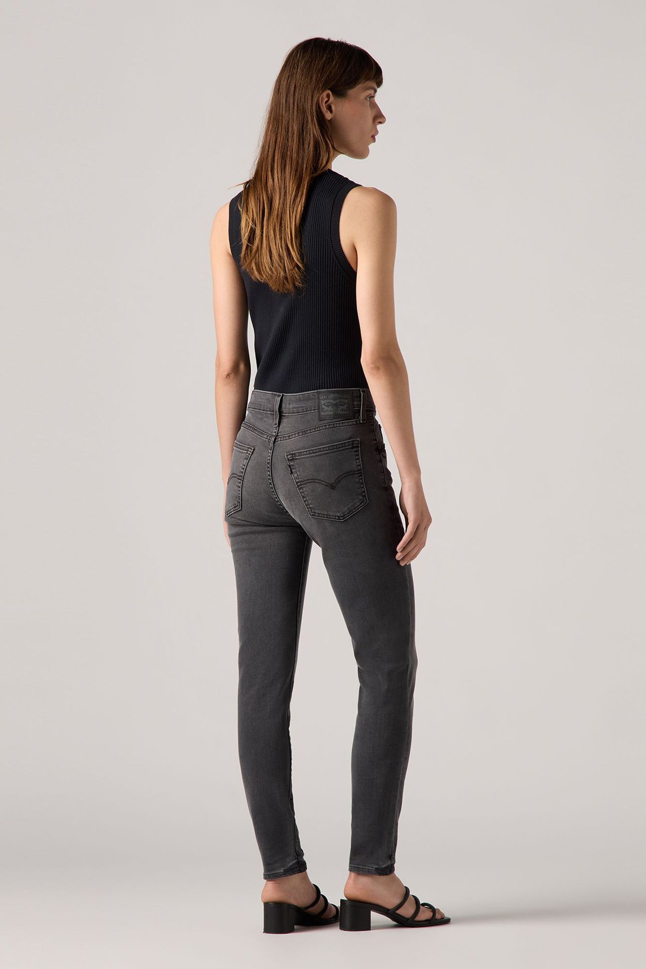 721™ HIGH RISE SKINNY JEANS BLACK 2