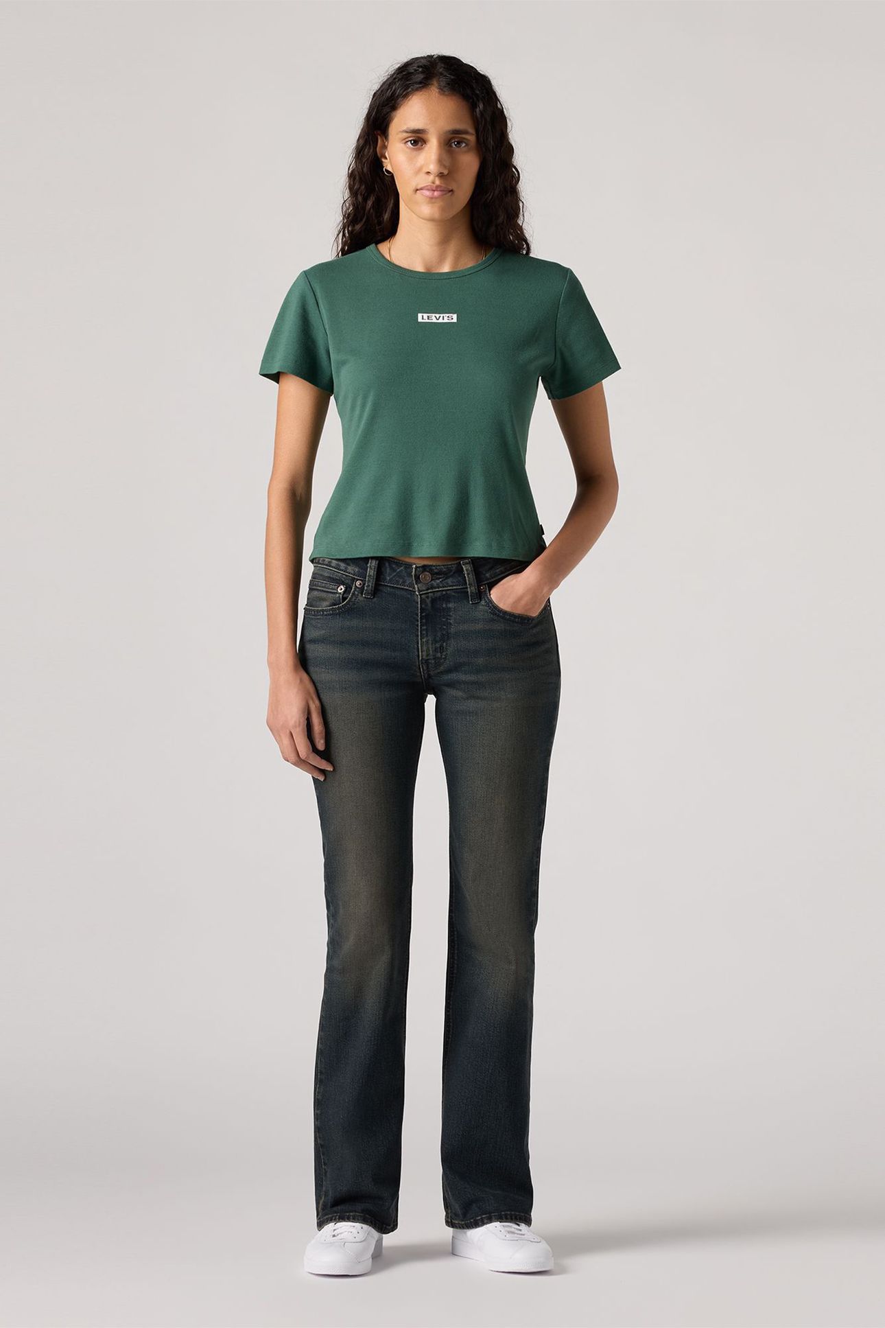 SUPERLOW BOOTCUT JEANS BLACK 1