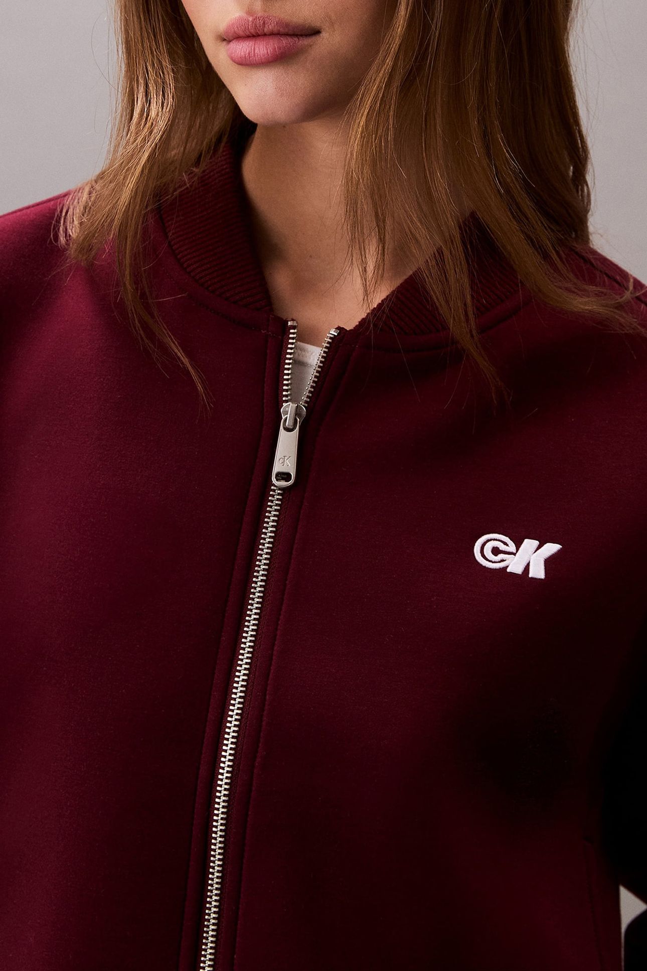 OVERSIZED SCUBA BOMBER JACKET DEEP ROUGE 5