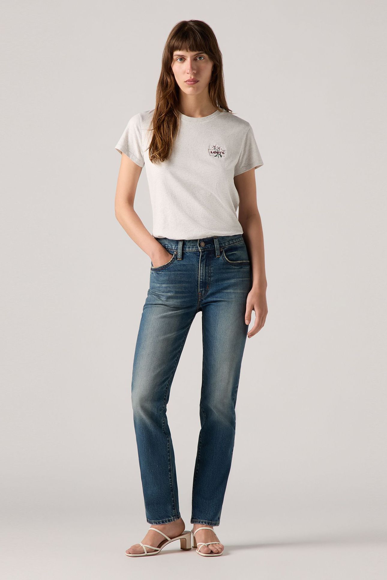 724™ HIGH RISE STRAIGHT JEANS DARK INDIGO 7