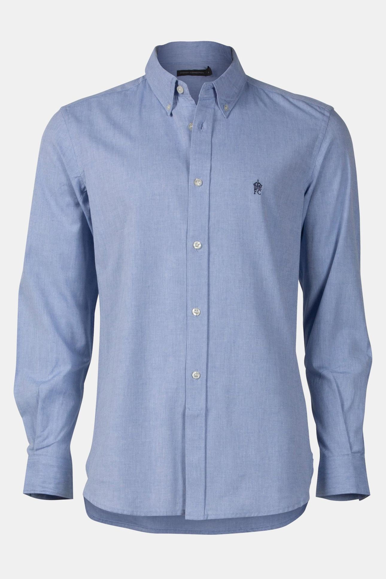 OXFORD LONG SLEEVE SHIRT SKY/MARINE 4
