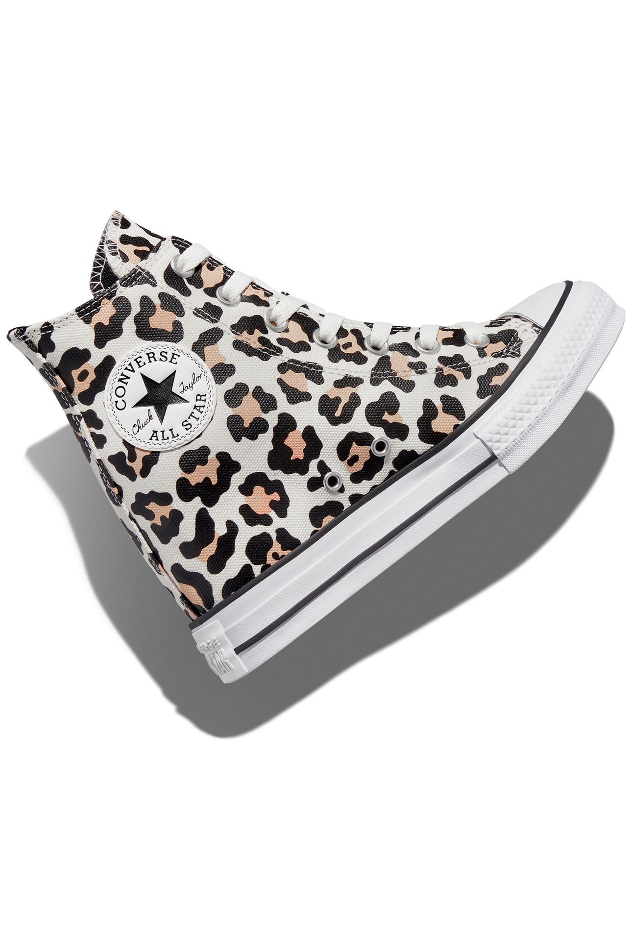 CHUCK TAYLOR ALL STAR WEDGE PLATFORM LEOPARD EGRET/BLACK/COA 10