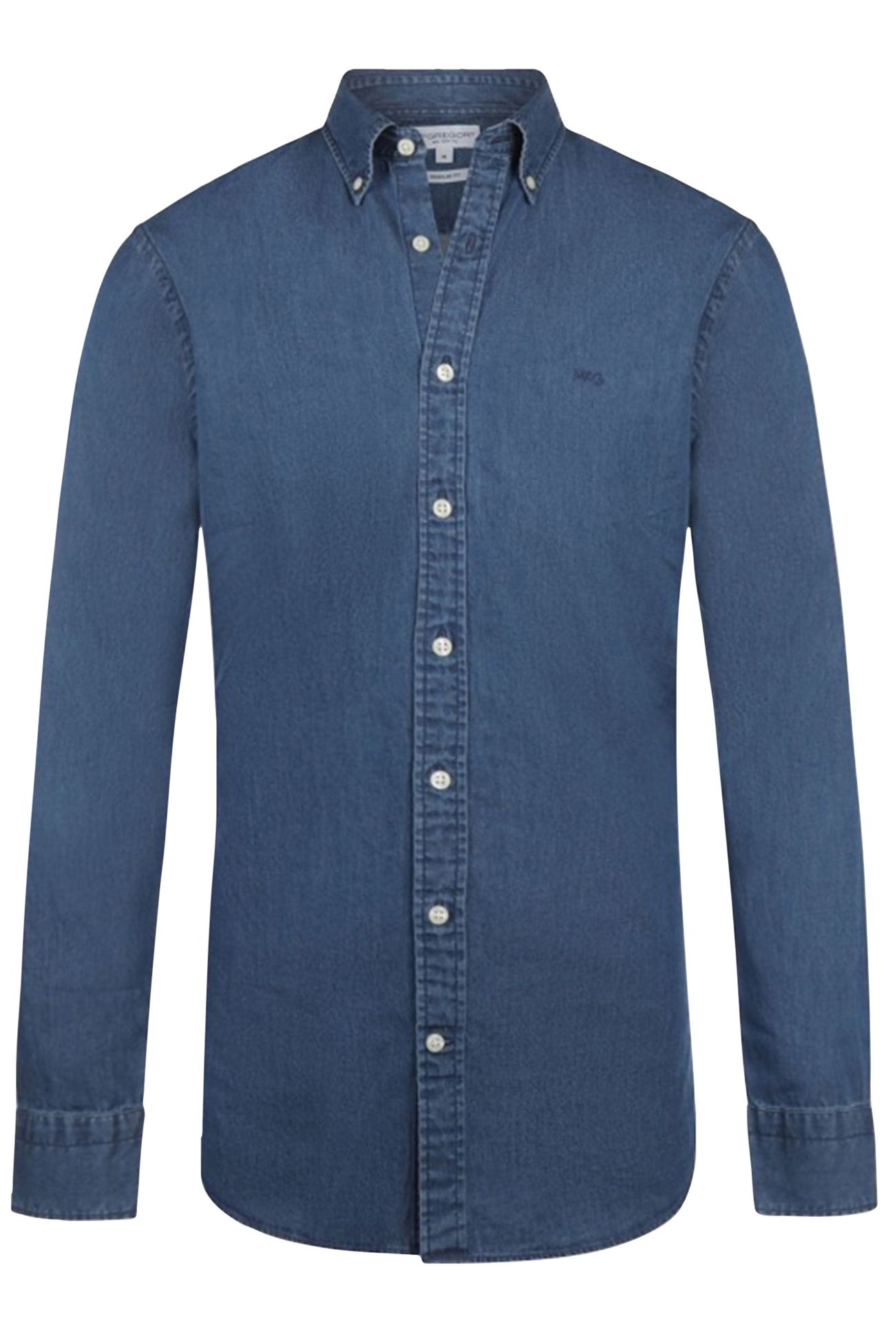 CHAMBRAY SHIRT MEDIUM BLUE 4