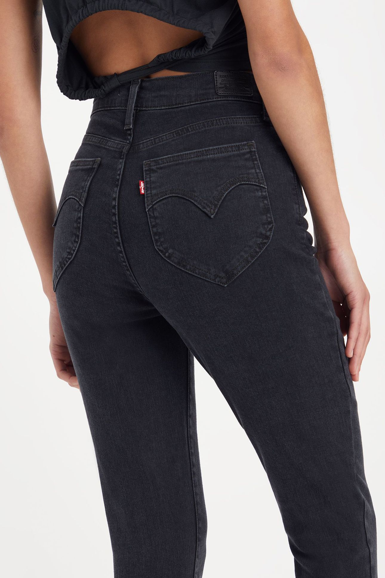 RETRO HIGH SKINNY JEANS BLACK 7
