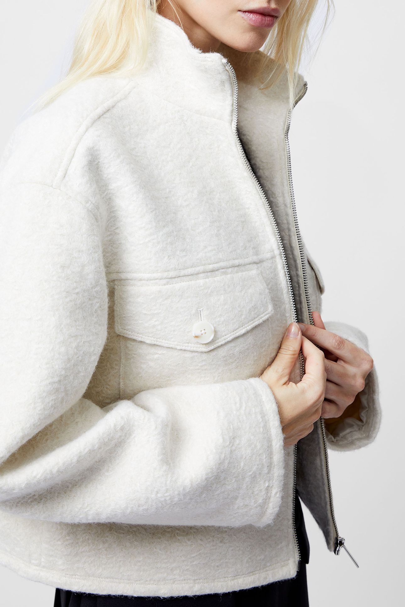DOVER BOUCLE JACKET CREAM 4