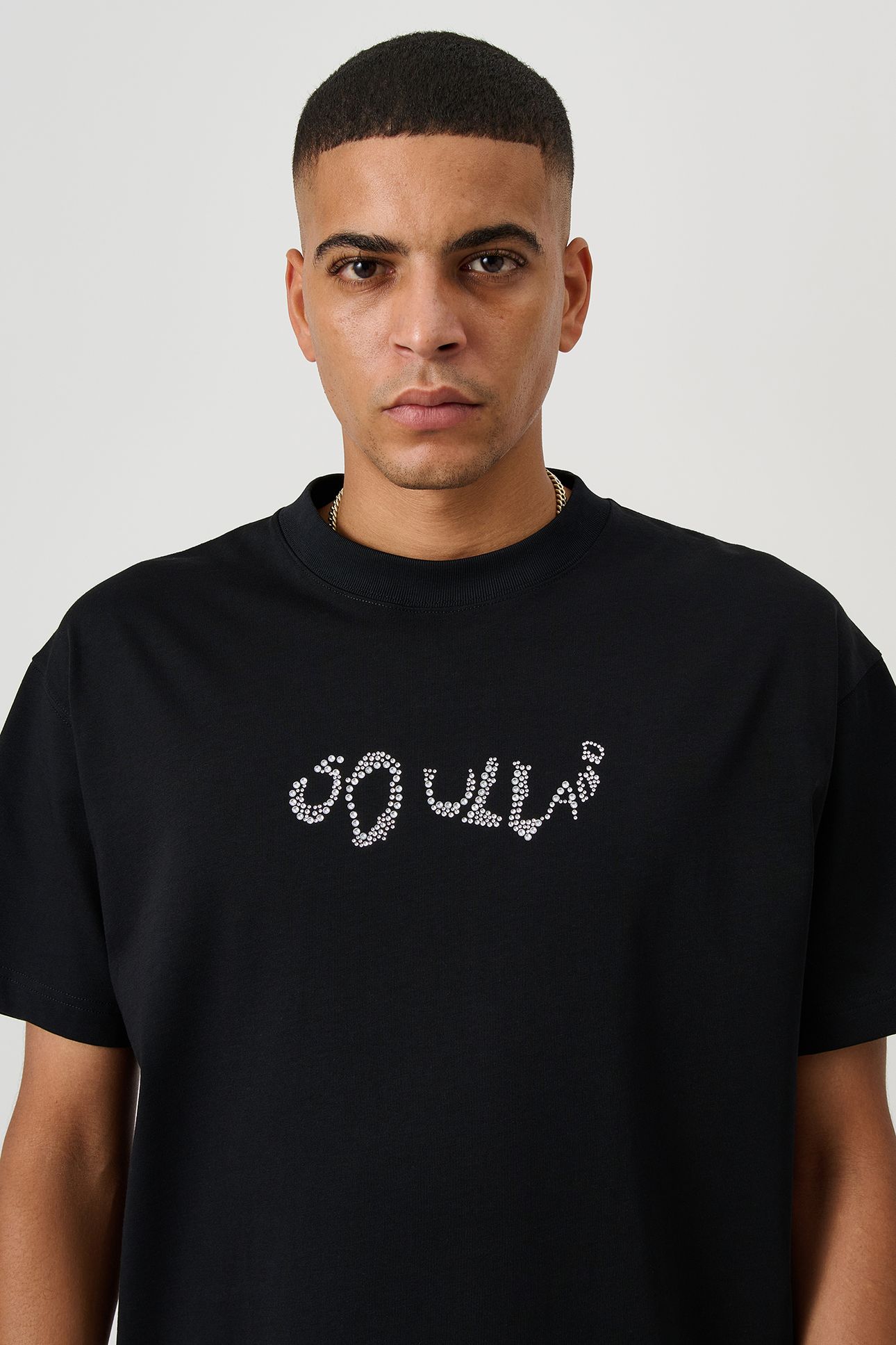 KAI BALDER RHINESTONE T-SHIRT BLACK 8