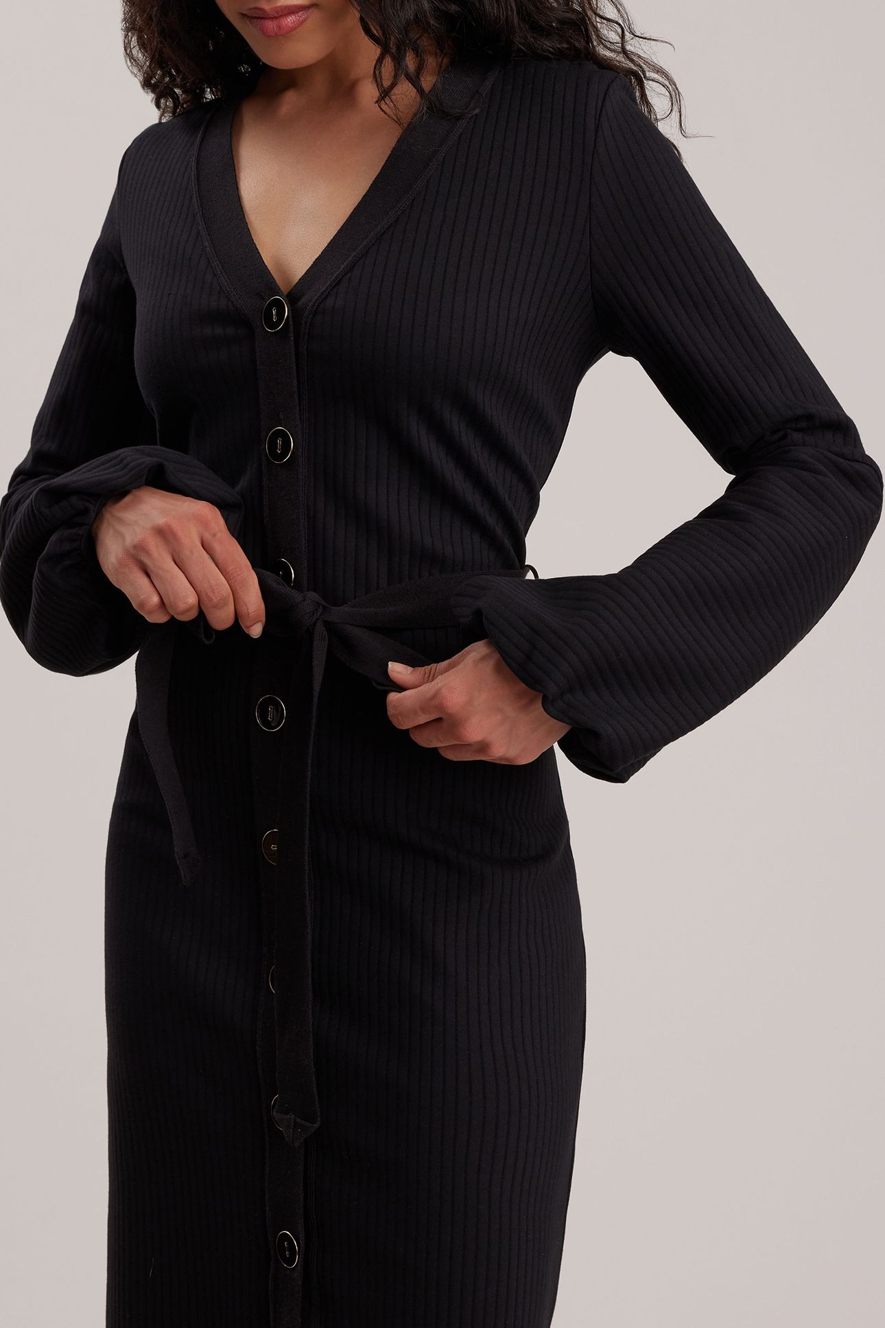 SMOOTH ROBE BLACK 6