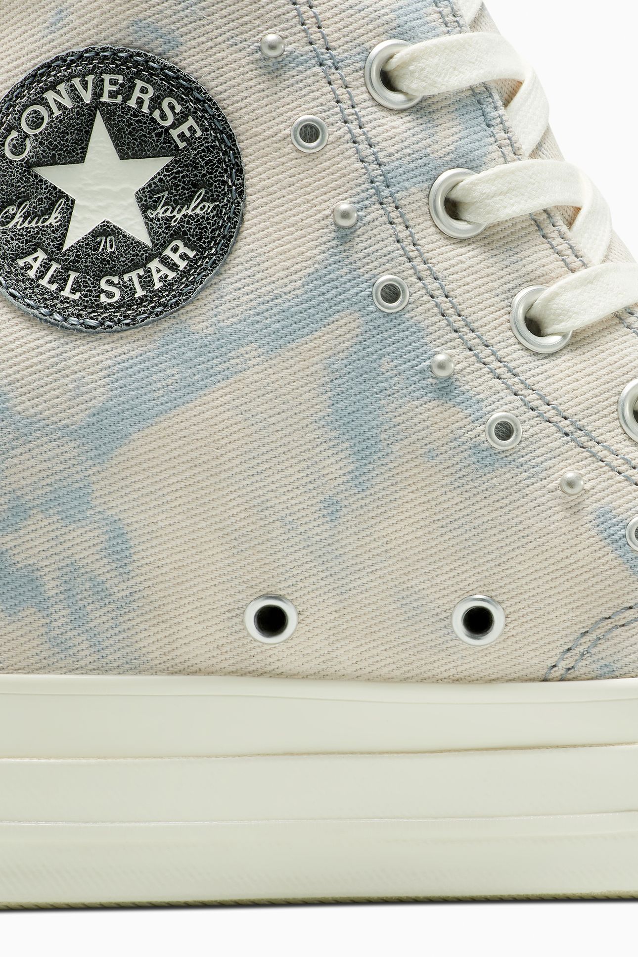 CHUCK 70 WEDGE PLATFORM WASHED DENIM WET STONE/WET STONE/EGR 10