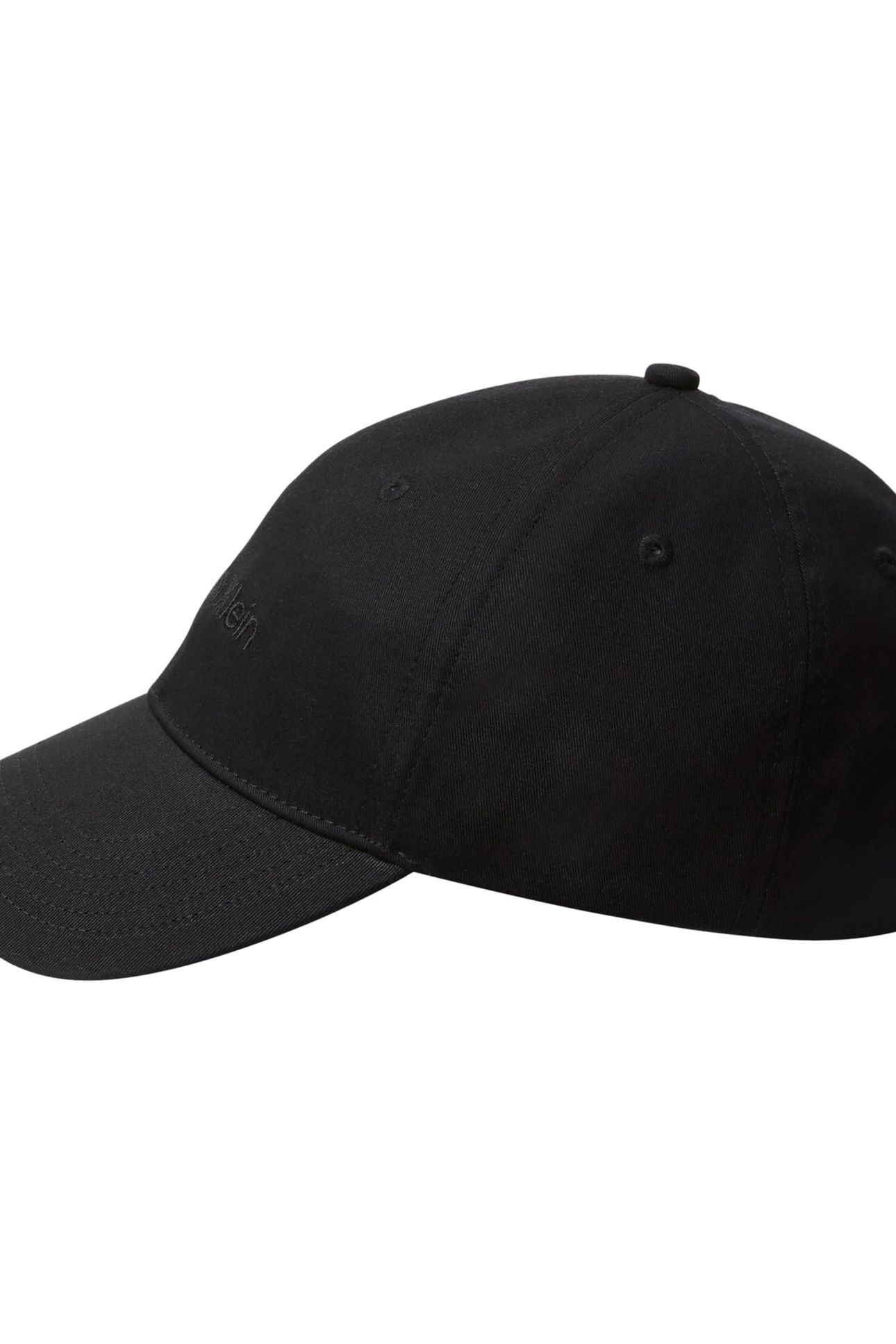 LOGO EMBROIDERY BASEBALL CAP BLACK 4