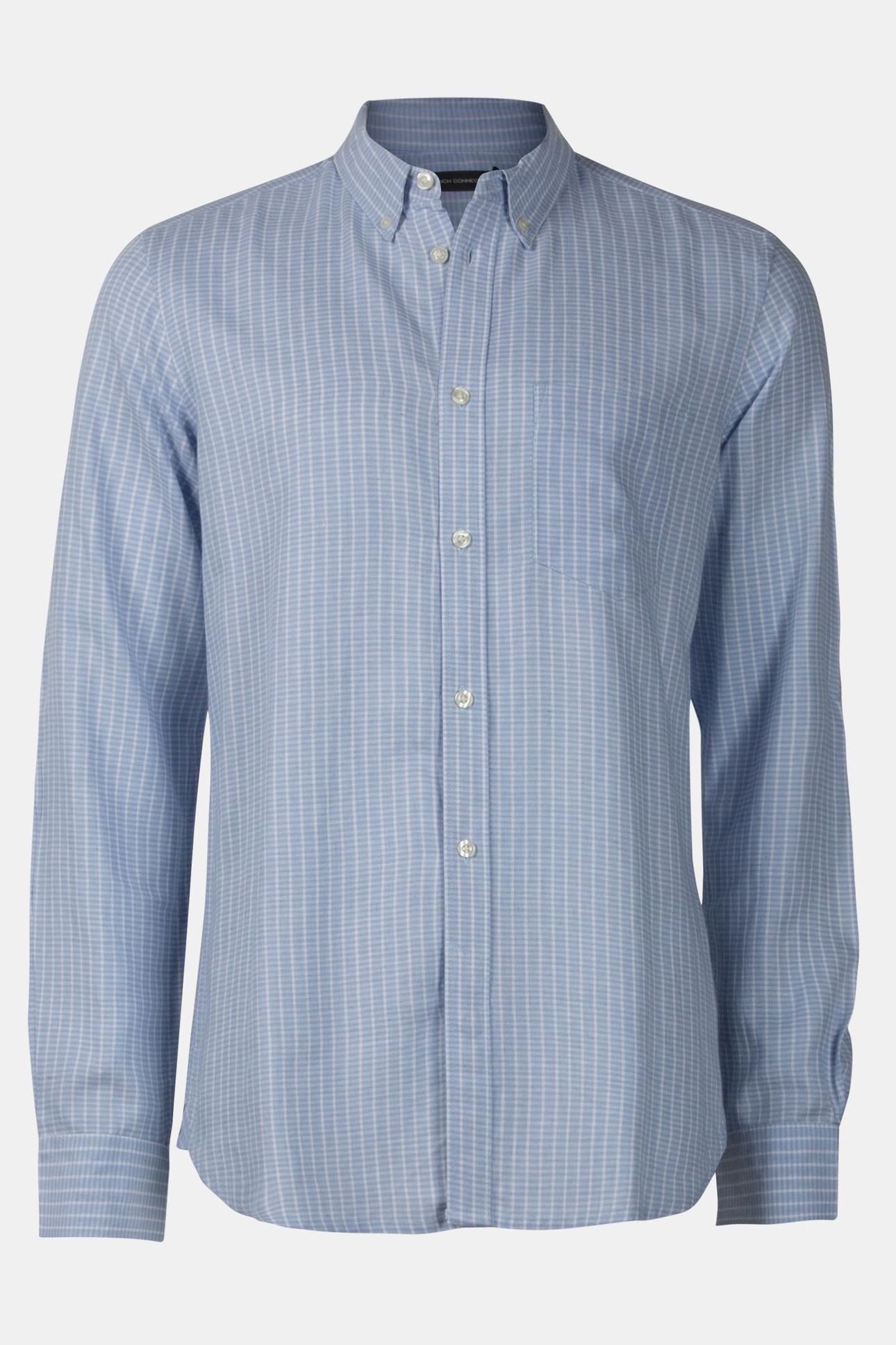 LINEN CHECK LONG SLEEVE SOFT BLUE CHECK 4