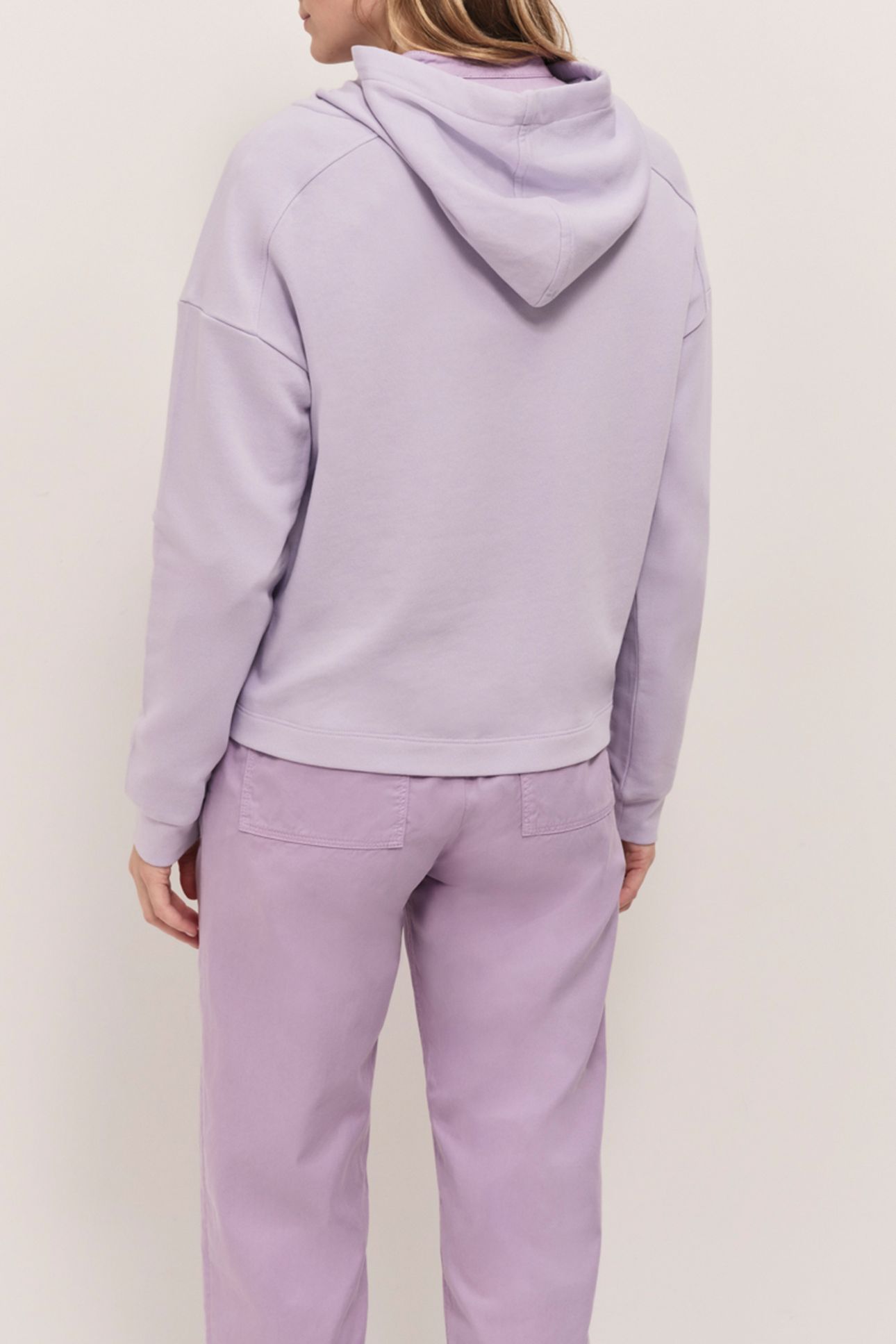 MAORI GLYCINE FLEECE HOODIE WITH FLOCKED VELVET DANCER PRINT 2
