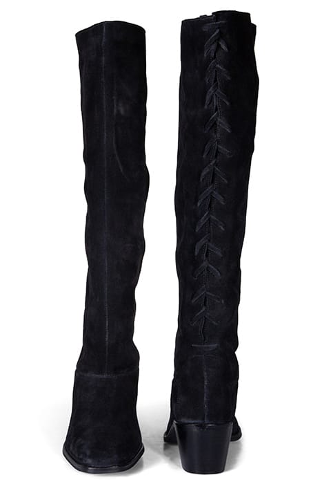 SUEDE HEELED BOOT BLACK 2