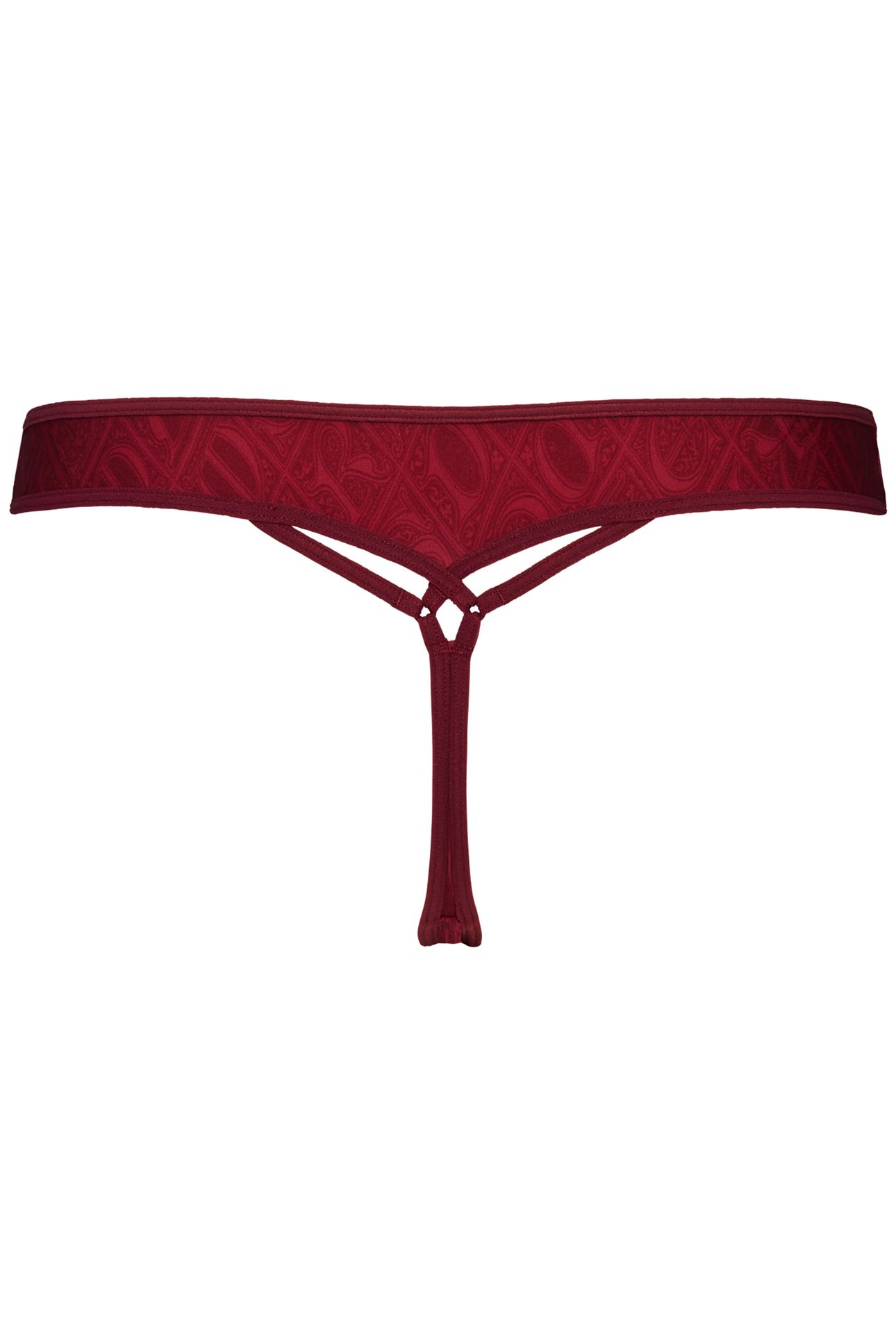 SEDUCTION CABERNET PRINT THONG 4