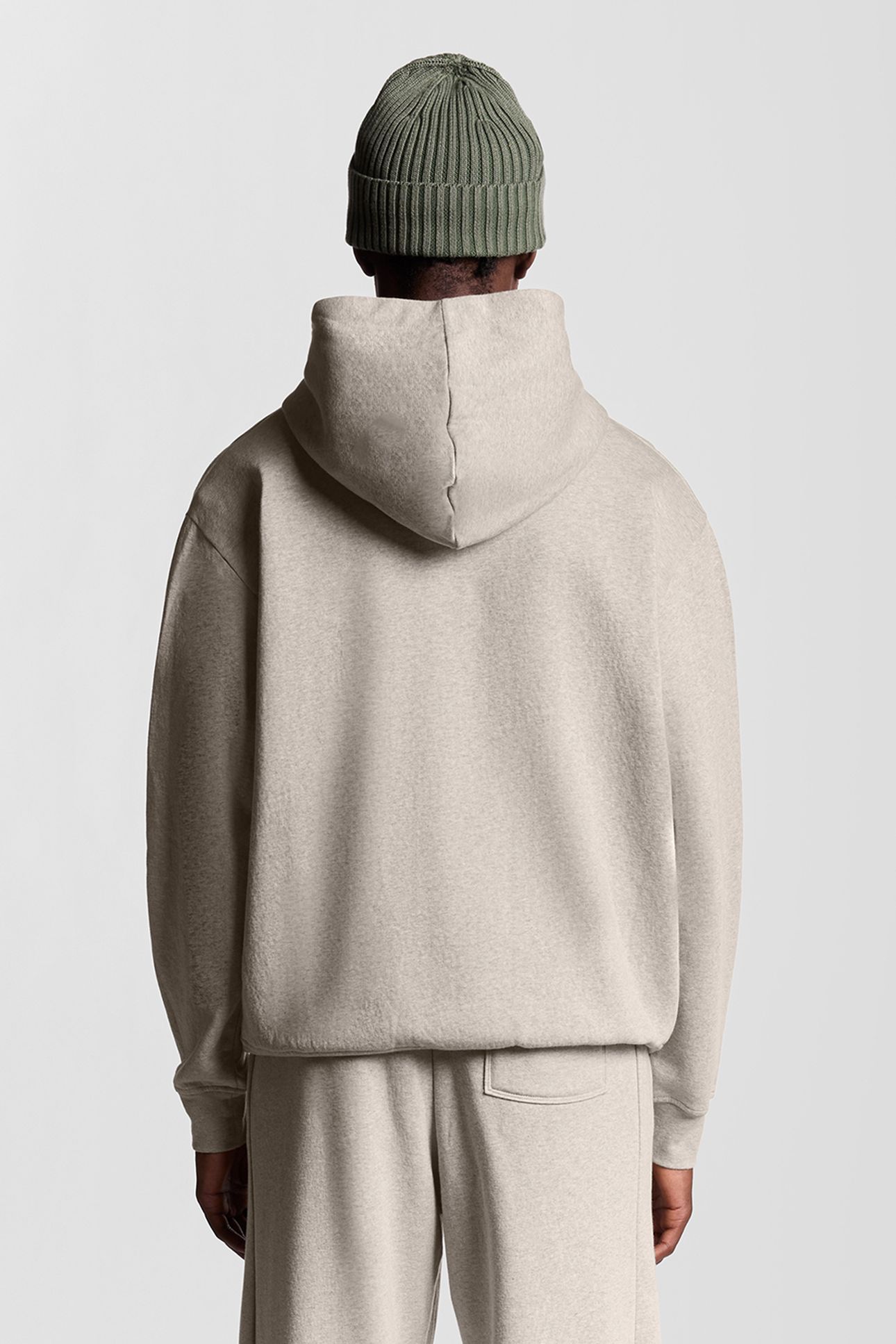 LOUNGEWEAR ZIP THROUGH HOODIE OATMEAL MARL 2