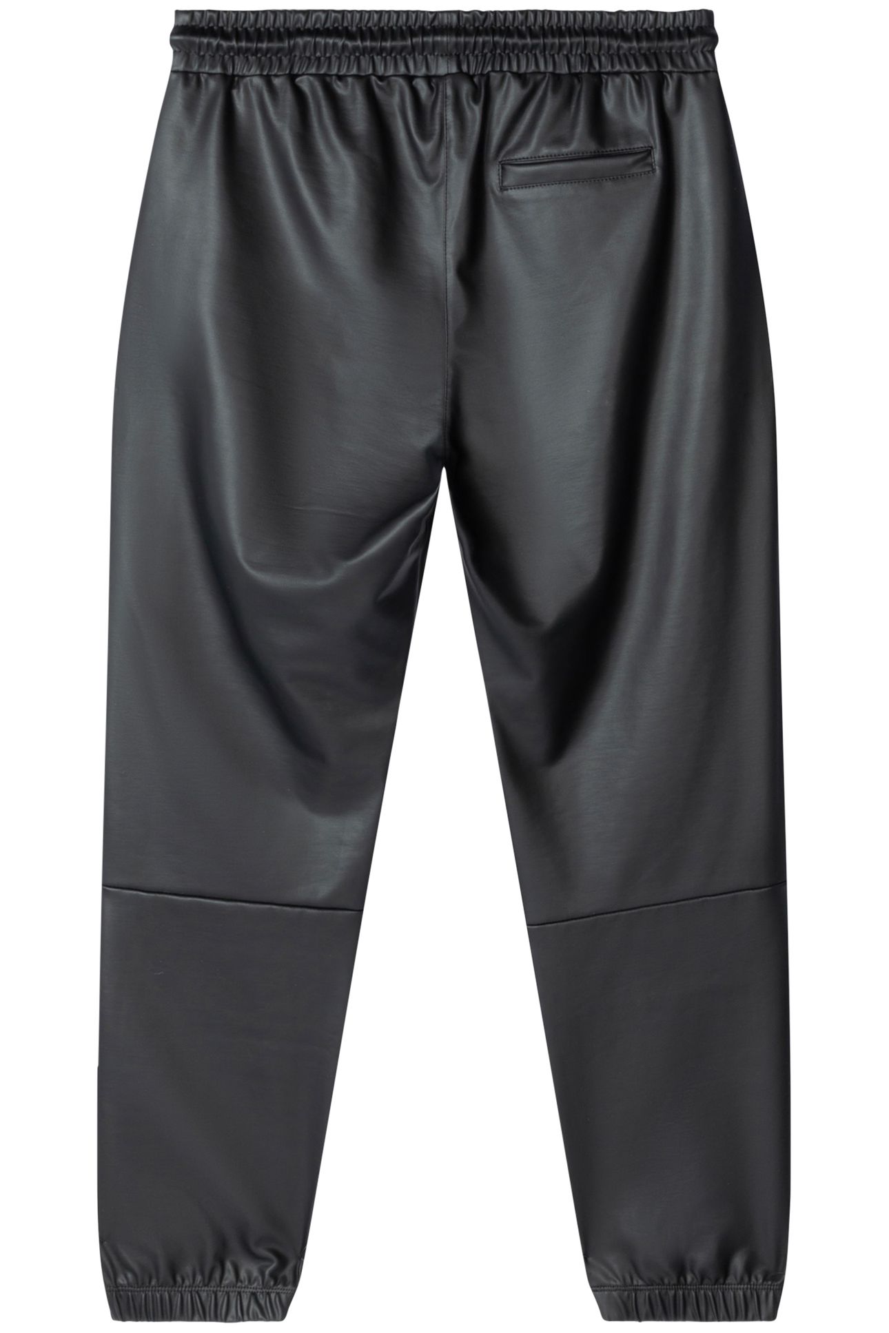 THE LEATHERLOOK CROPPED JOGGER BLACK 4