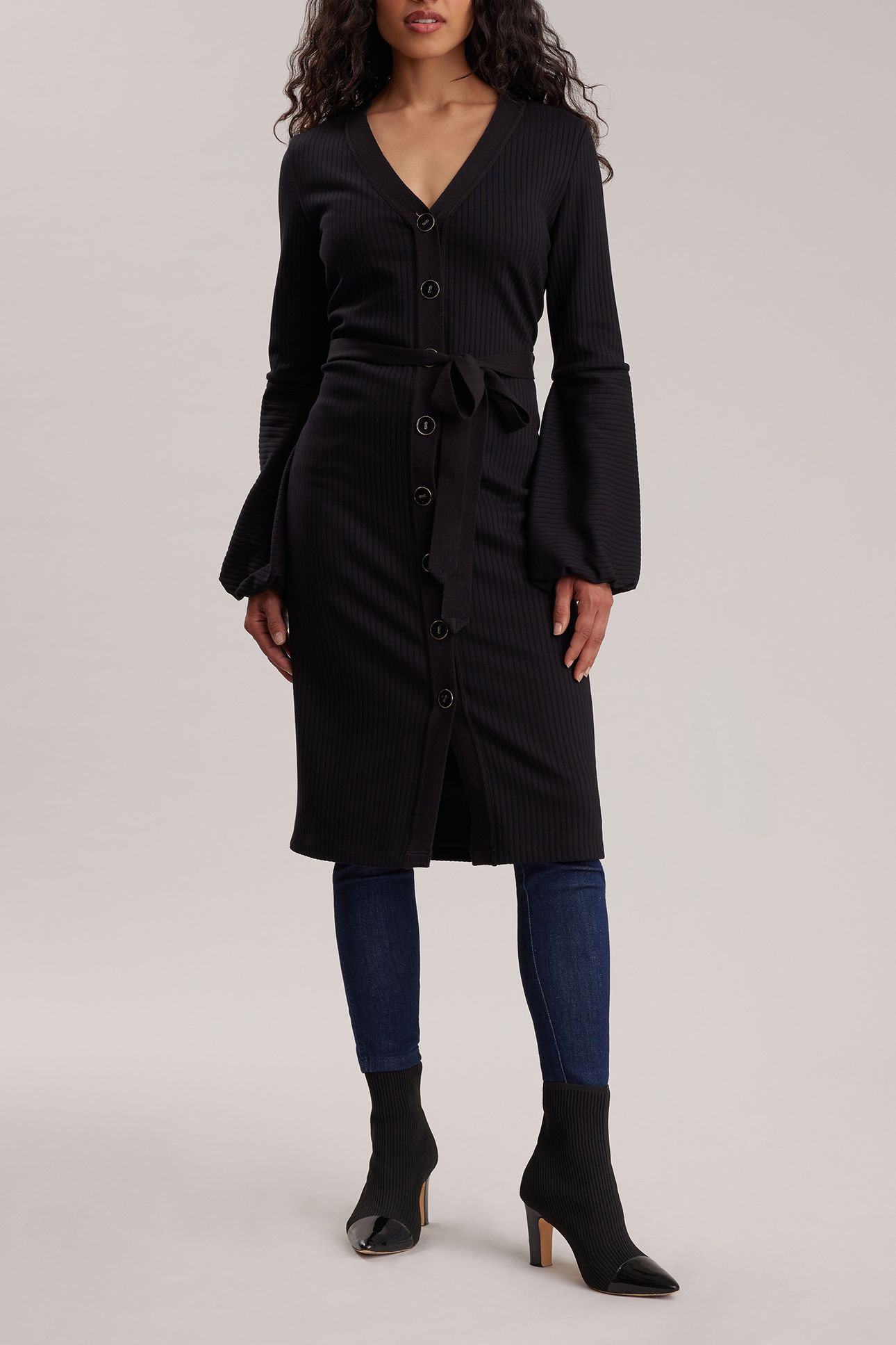 SMOOTH ROBE BLACK 4