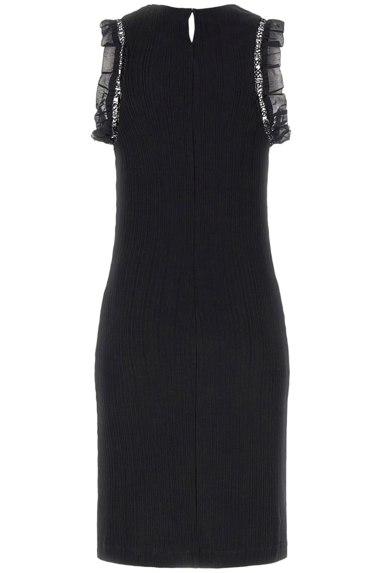 GUESS ECO OLGA FRILL DRESS JET BLACK A996 2