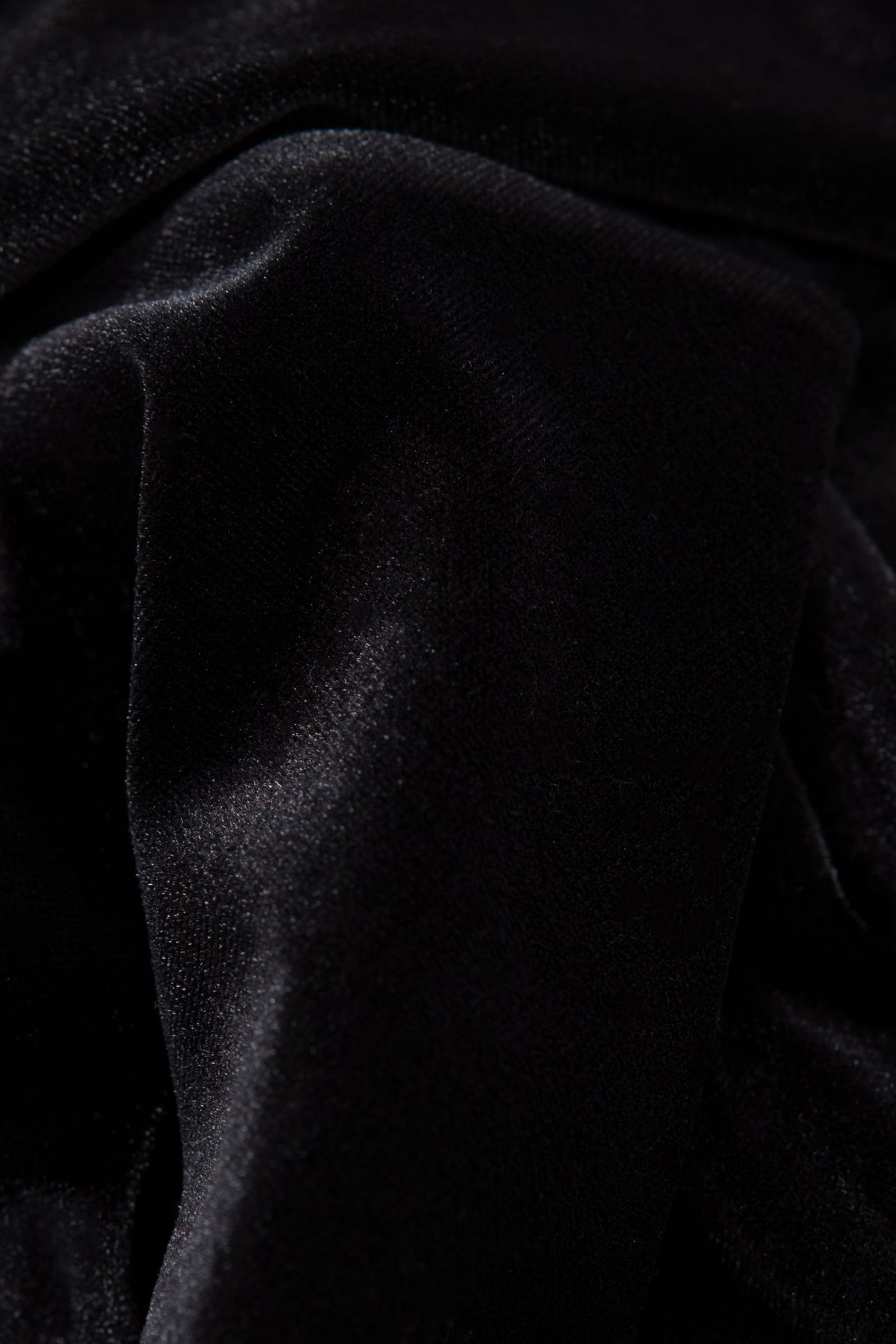 BLACK PANNE VELVET BLOUSE BLACK 8