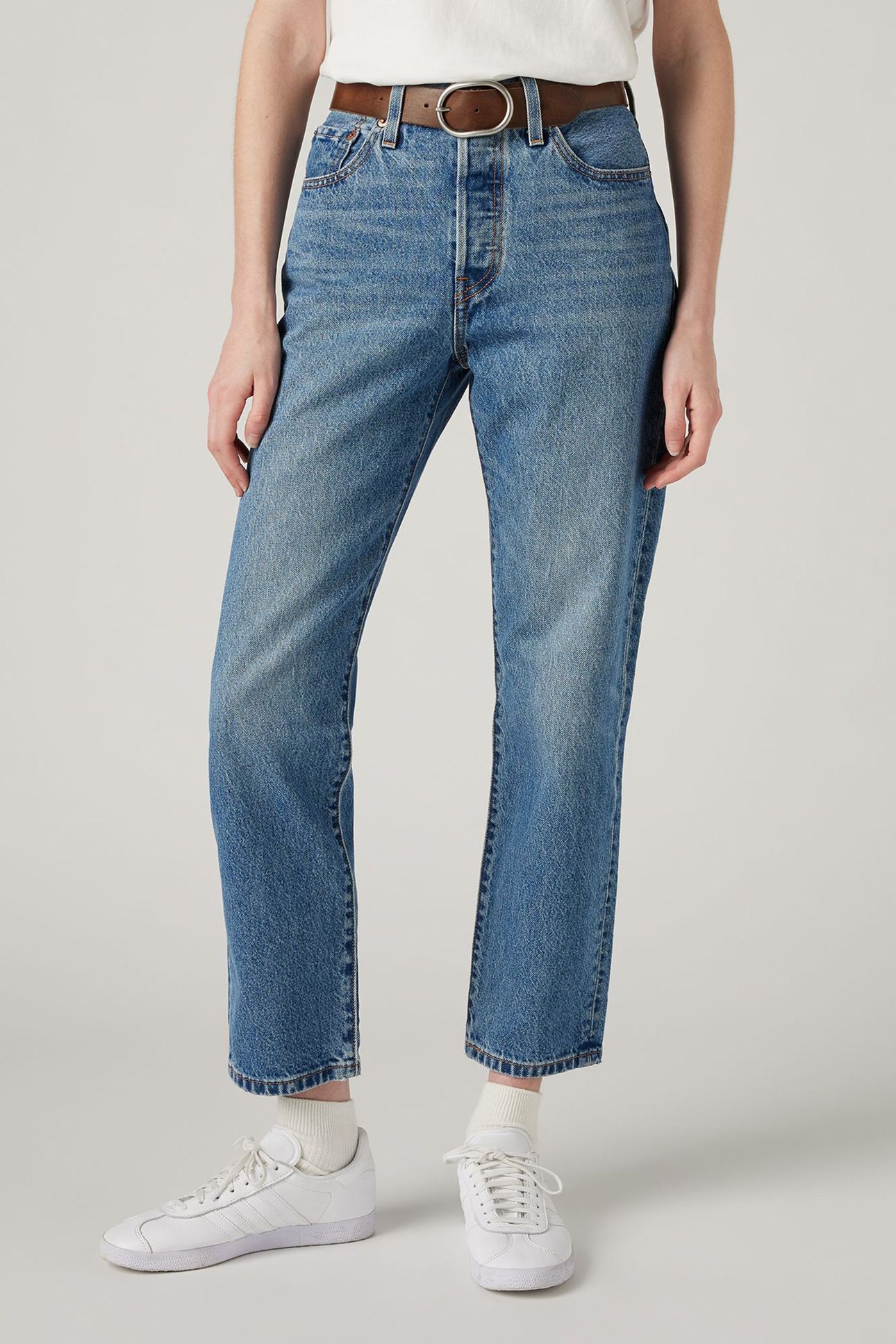 501® CROP JEANS MED INDIGO 1