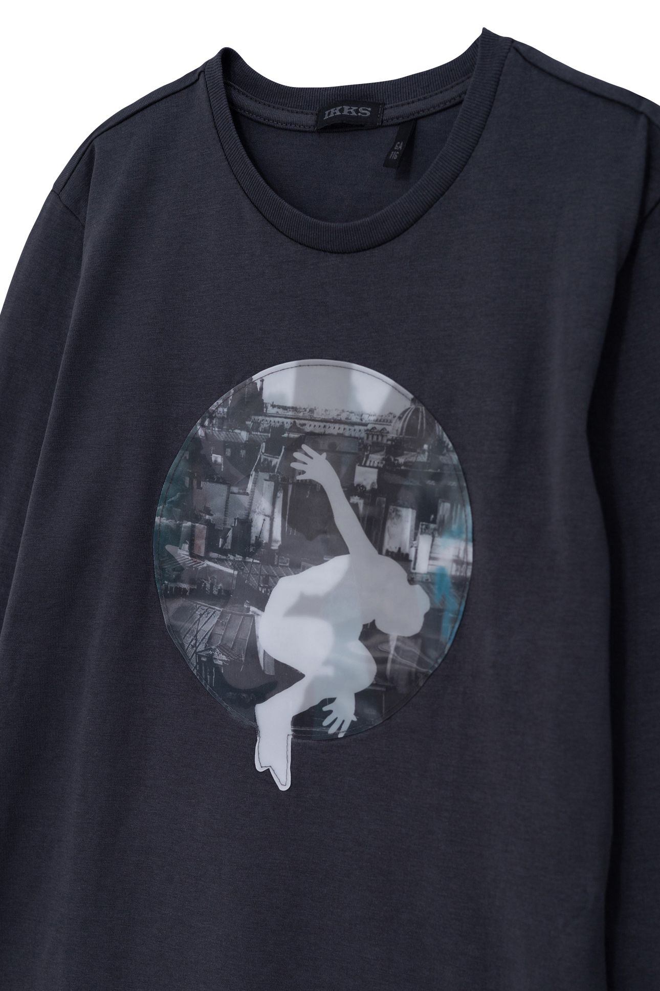 BOY'S GREY ORGANIC COTTON LENTICULAR T-SHIRT PARIS 3
