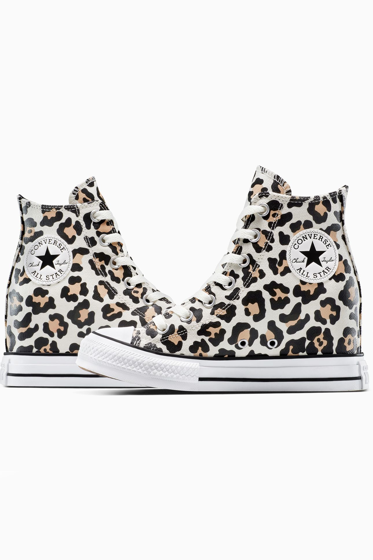 CHUCK TAYLOR ALL STAR WEDGE PLATFORM LEOPARD EGRET/BLACK/COA 9