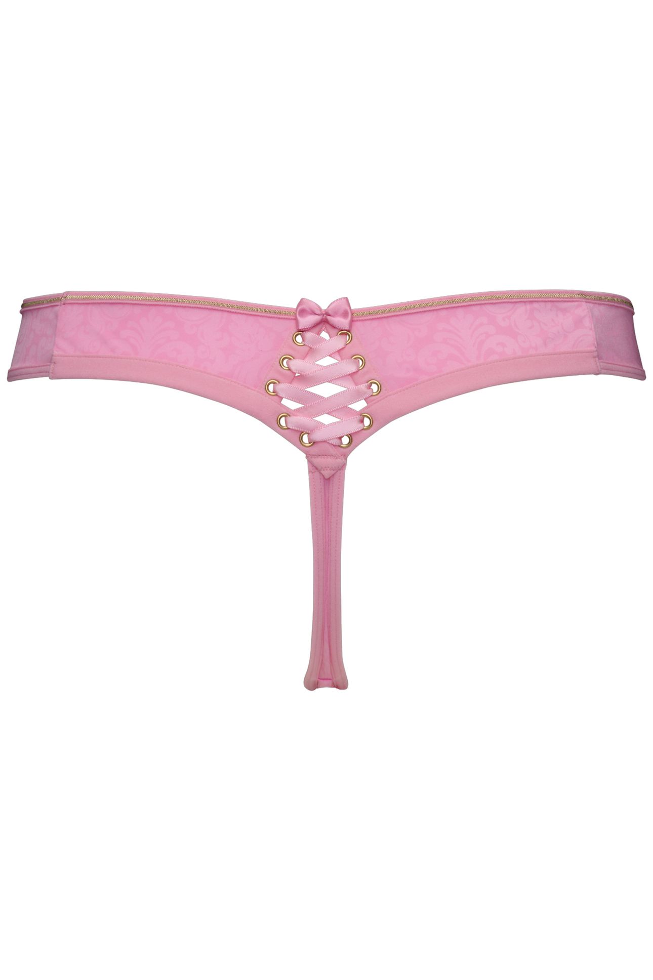 ROCOCO ROYAL PINK AND GOLD THONG 4