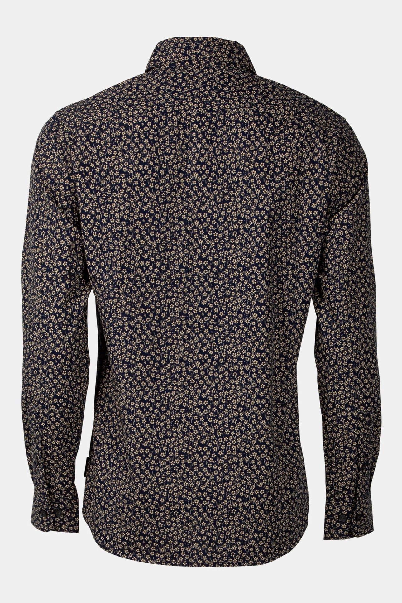 5 FLOWER LONG SLEEVE SHIRT MARINE 5