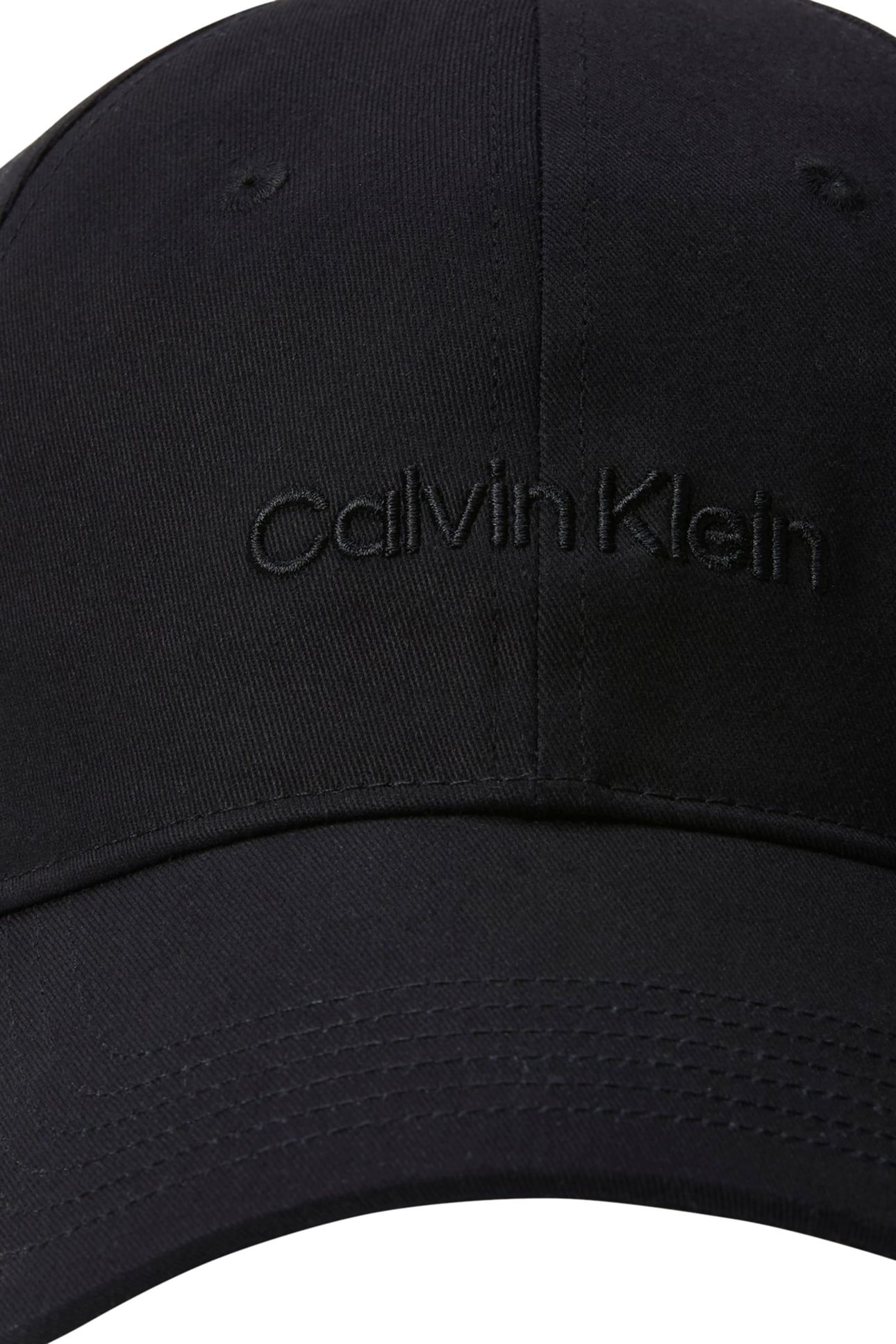 LOGO EMBROIDERY BASEBALL CAP BLACK 3