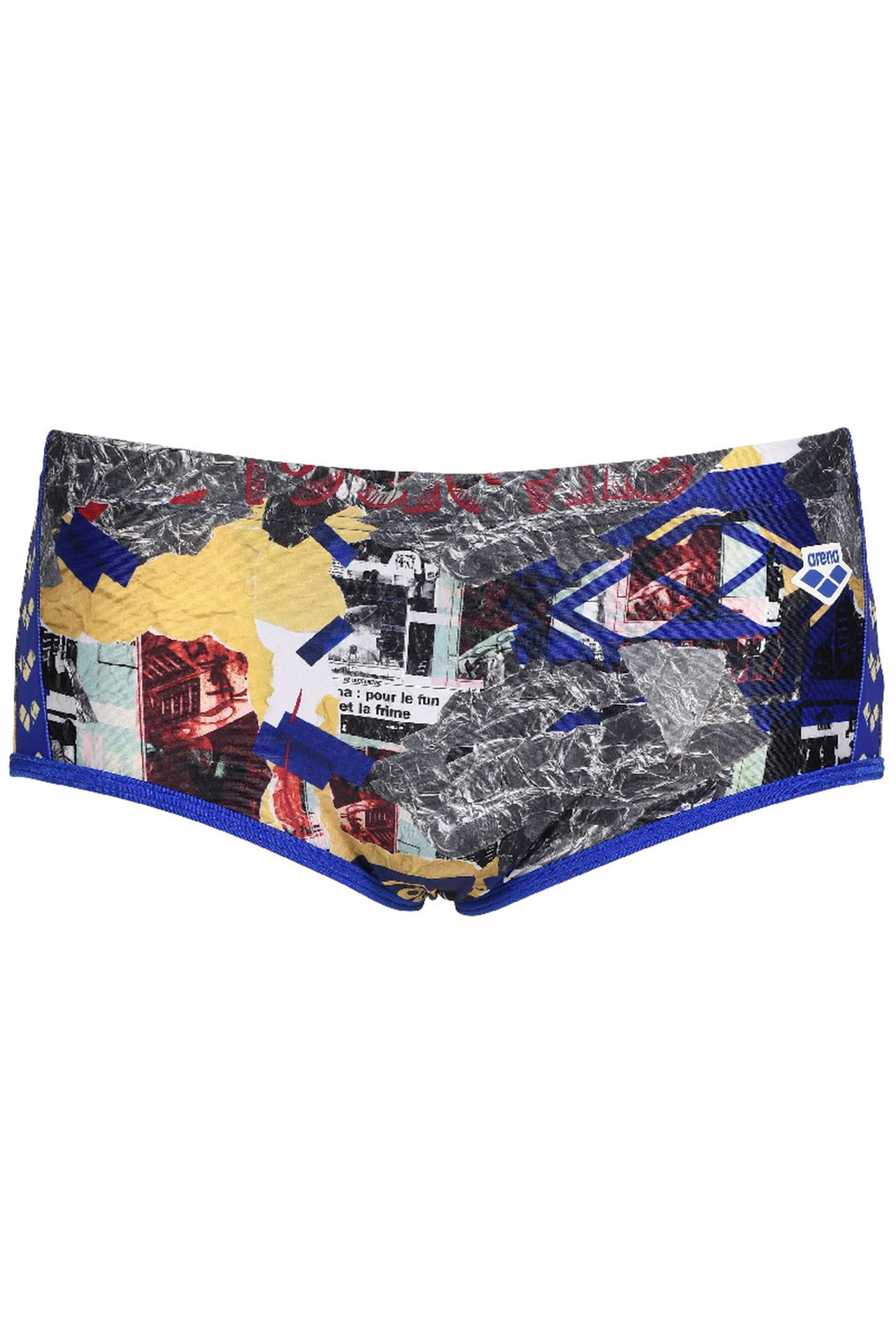 MEN'S ARENA ICONS SWIM LOW WAIST SHORT A NEON BLUE MULTI 4