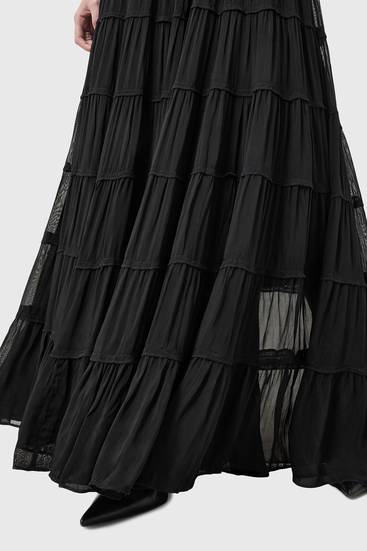 EVA MAXI SKIRT BLACK 7