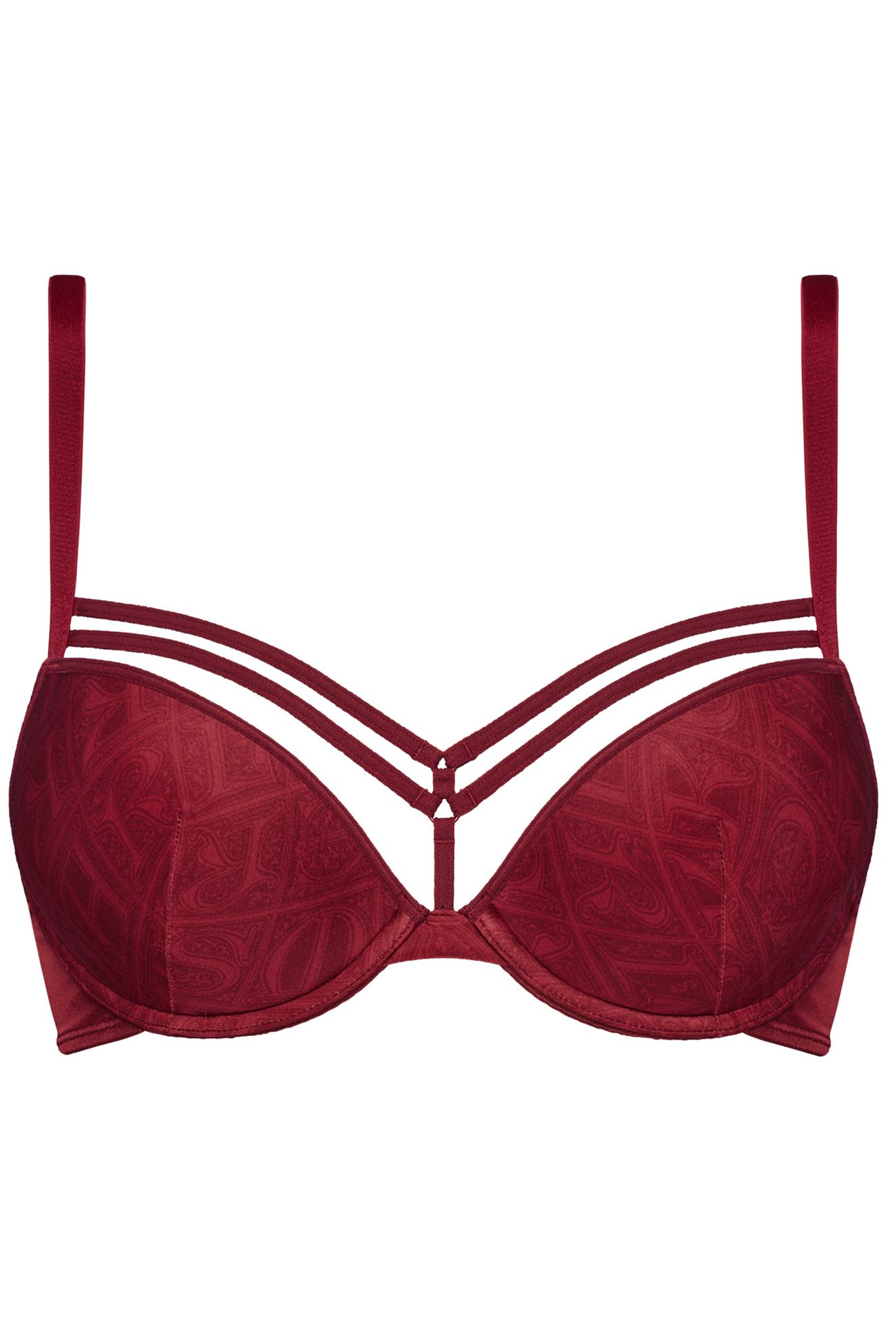 SEDUCTION CABERNET PRINT PUSH UP BRA 3