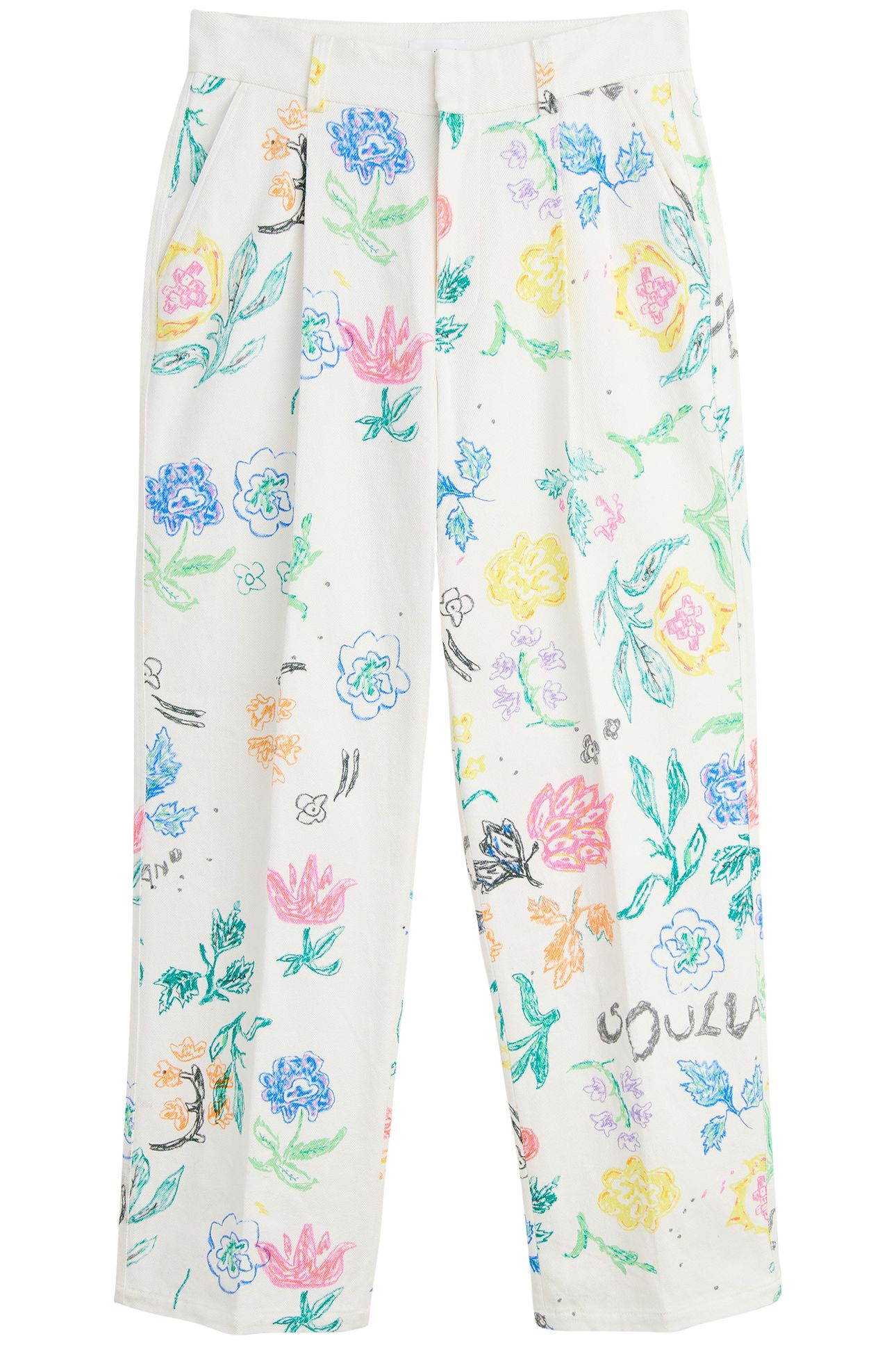 ULA PANTS WHITE AOP 1