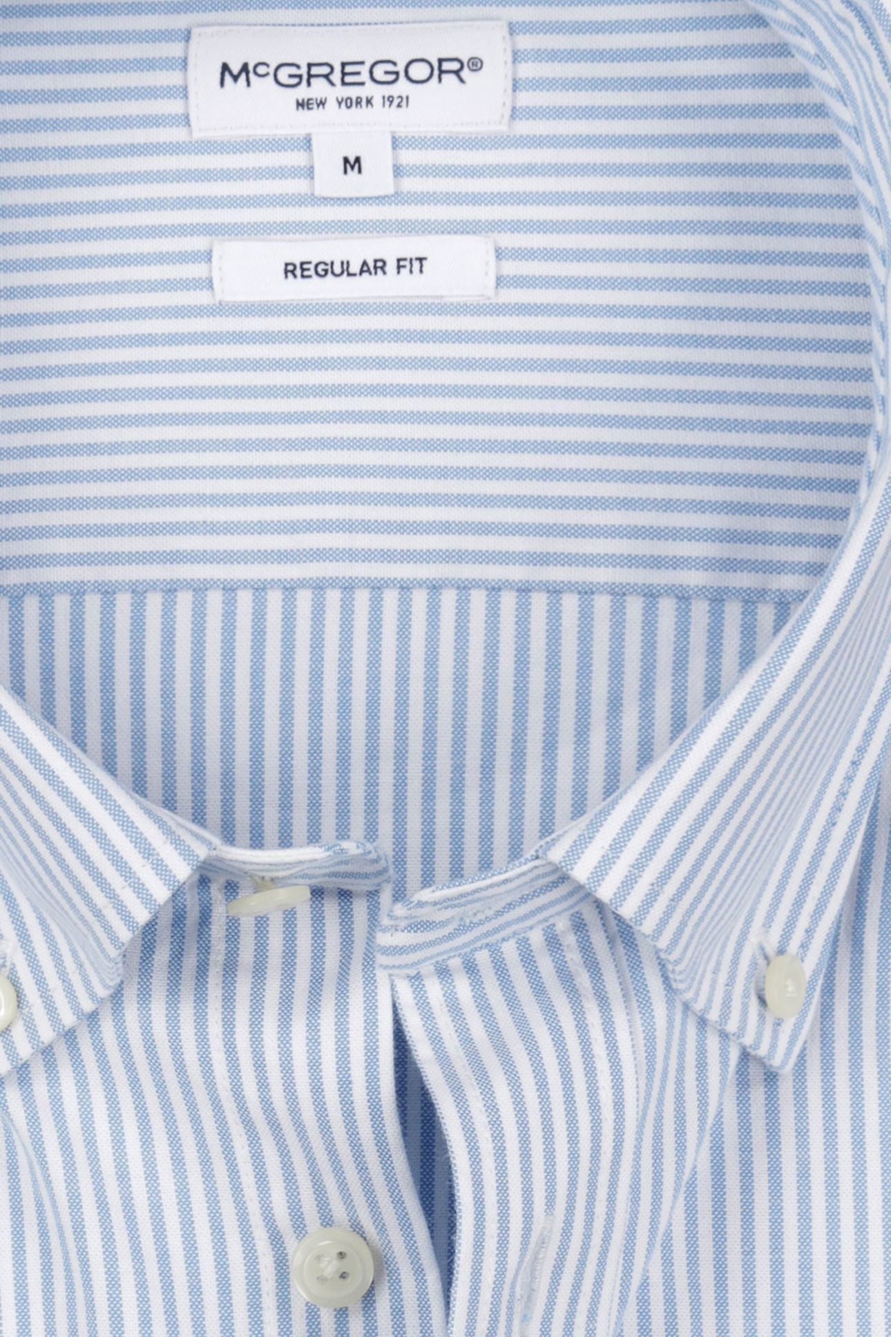 STRETCH OXFORD SHIRT SMALL STRIPE LIGHT BLUE 4