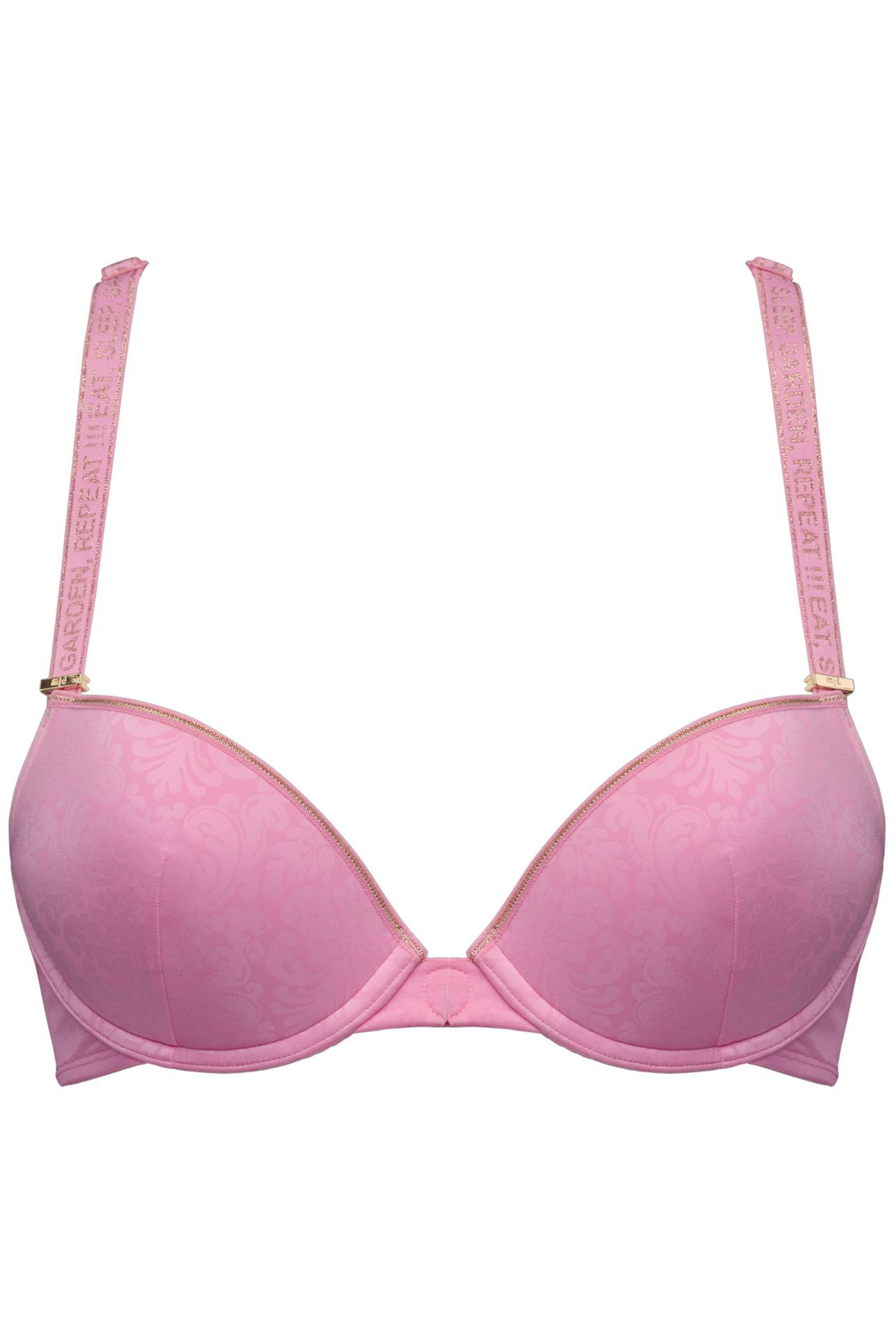 ROCOCO ROYAL PINK AND GOLD PUSH UP BRA 3
