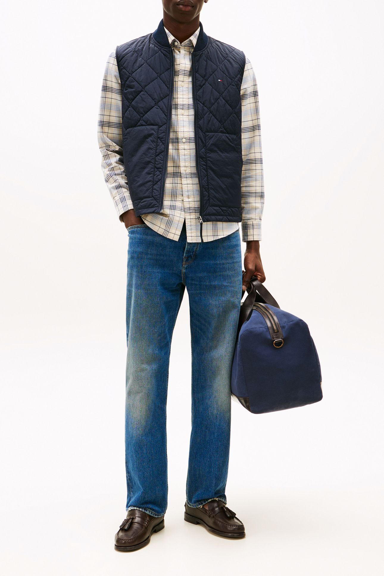 DIAMOND QUILTED VEST DESERT SKY 2