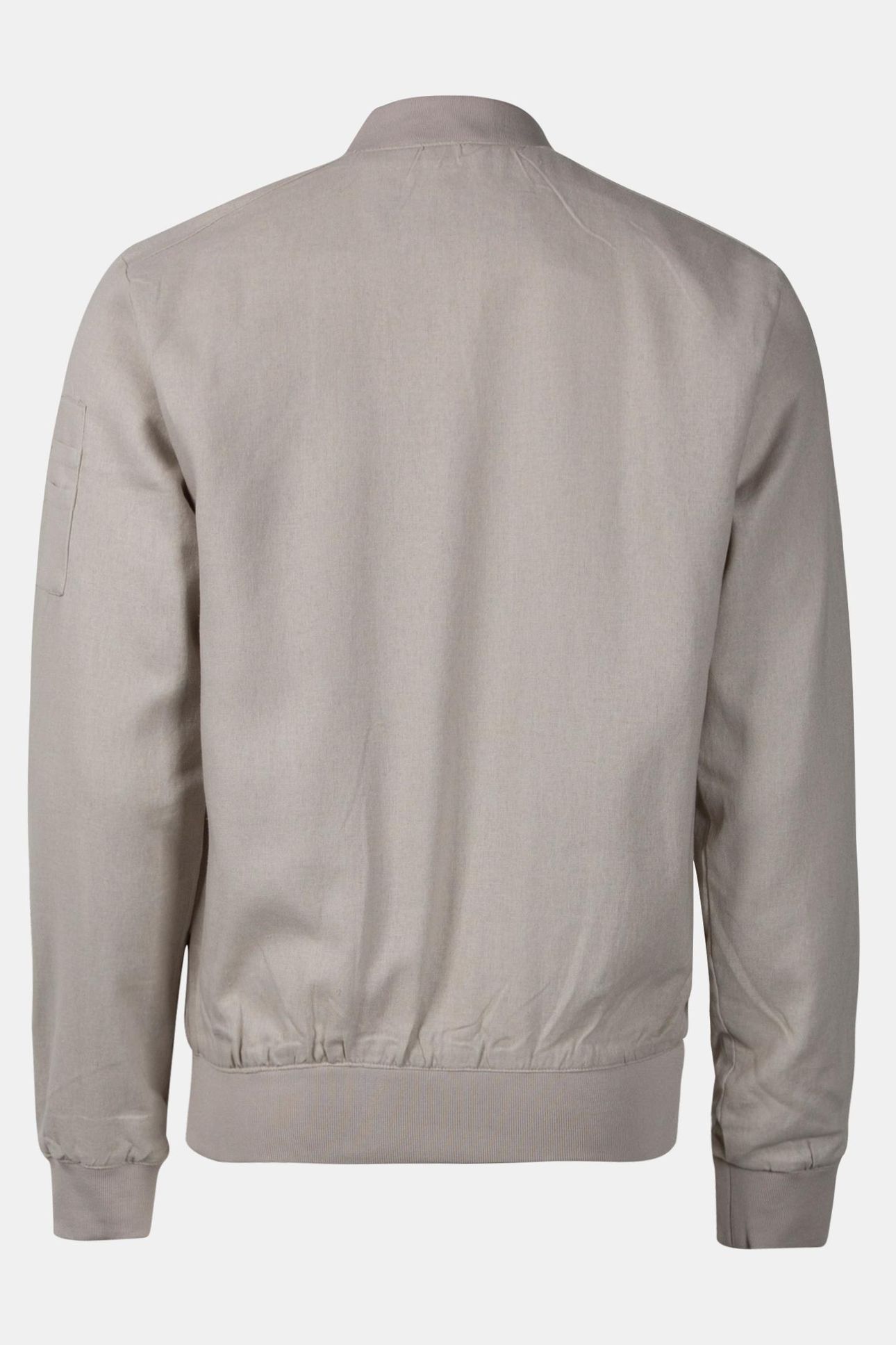 BOMBER LINEN JACKET STONE 6