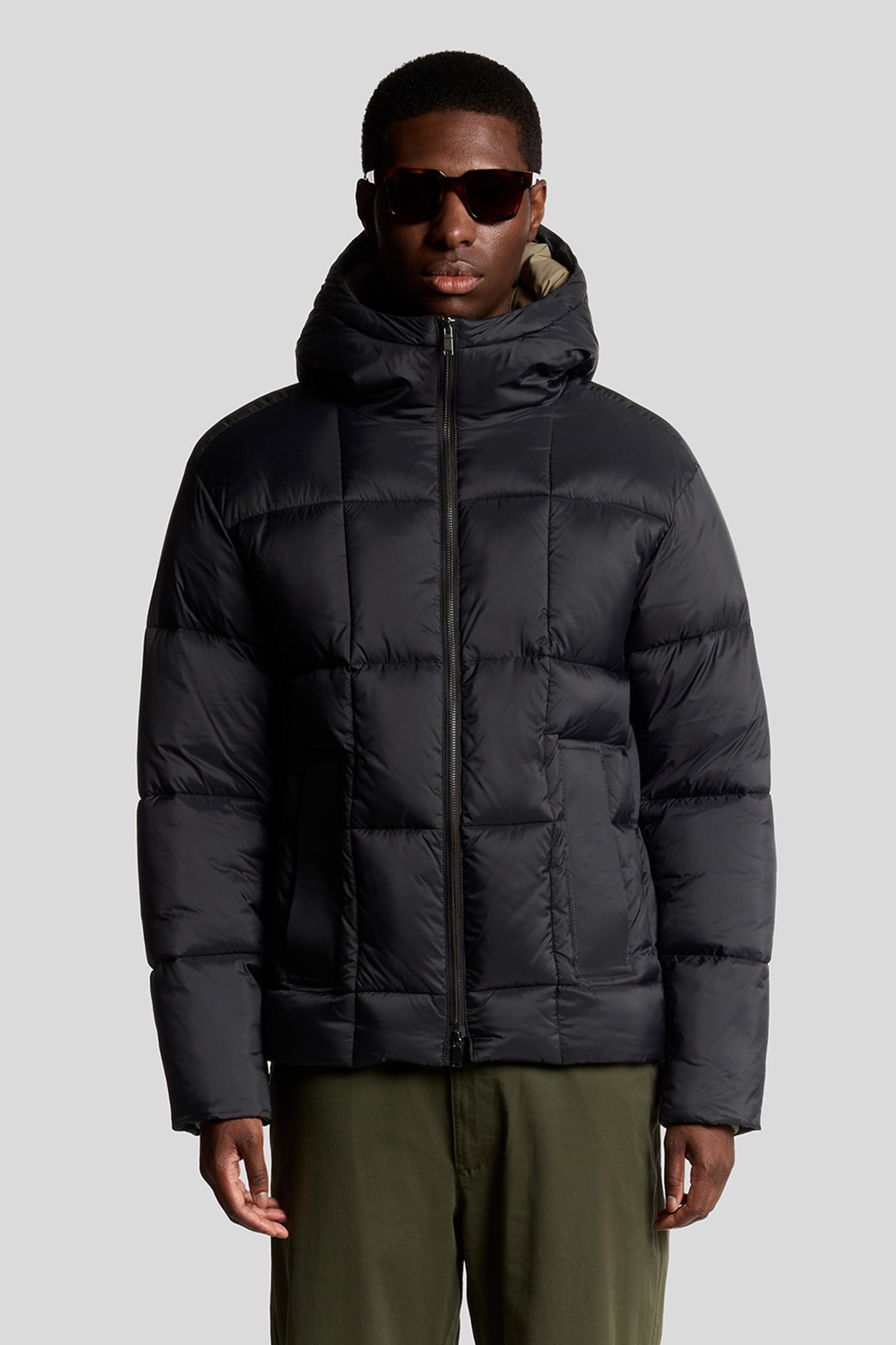 SQUARE WADDED PUFFER JACKET LACQUER 1