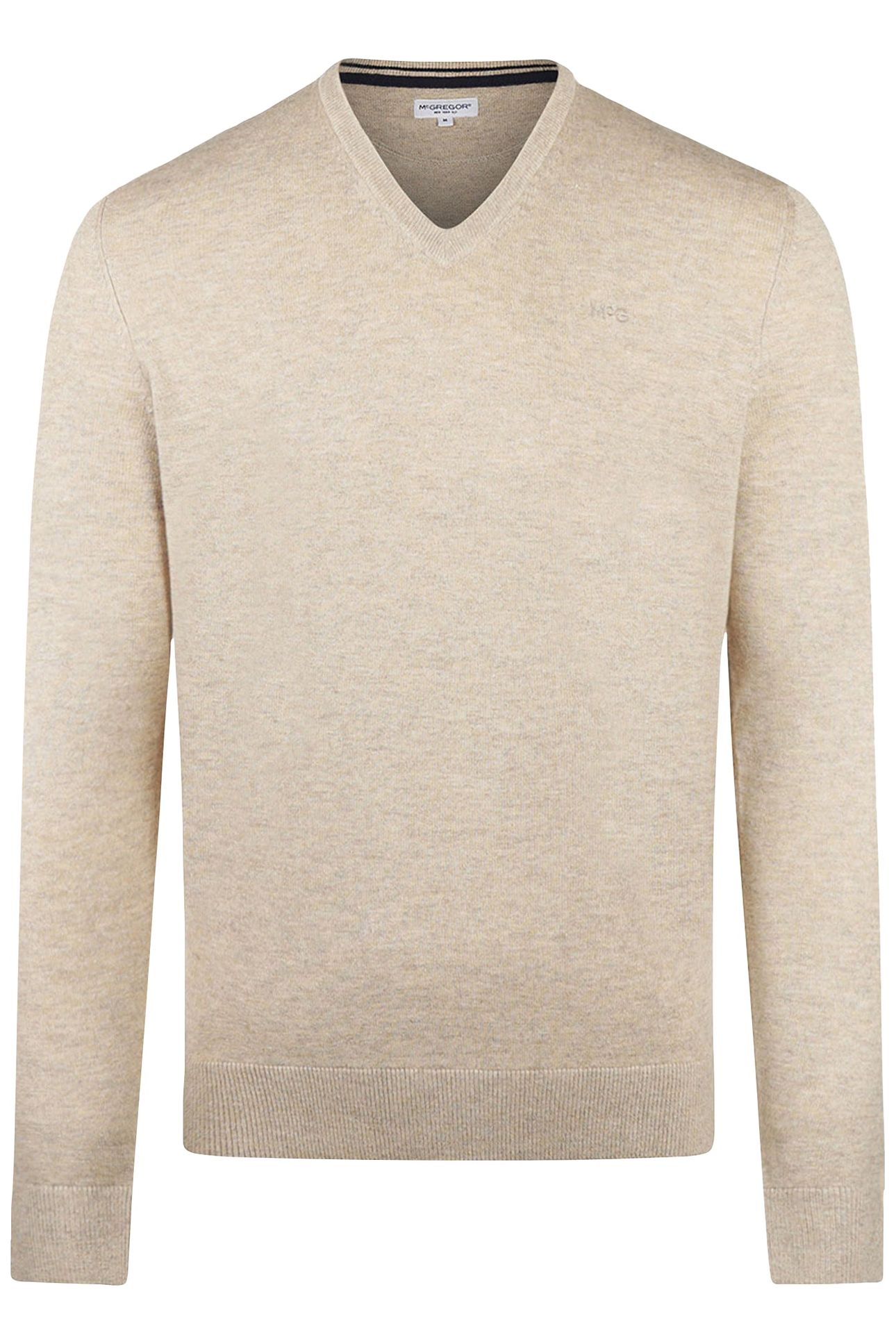 V-NECK SWEATER SAND 1